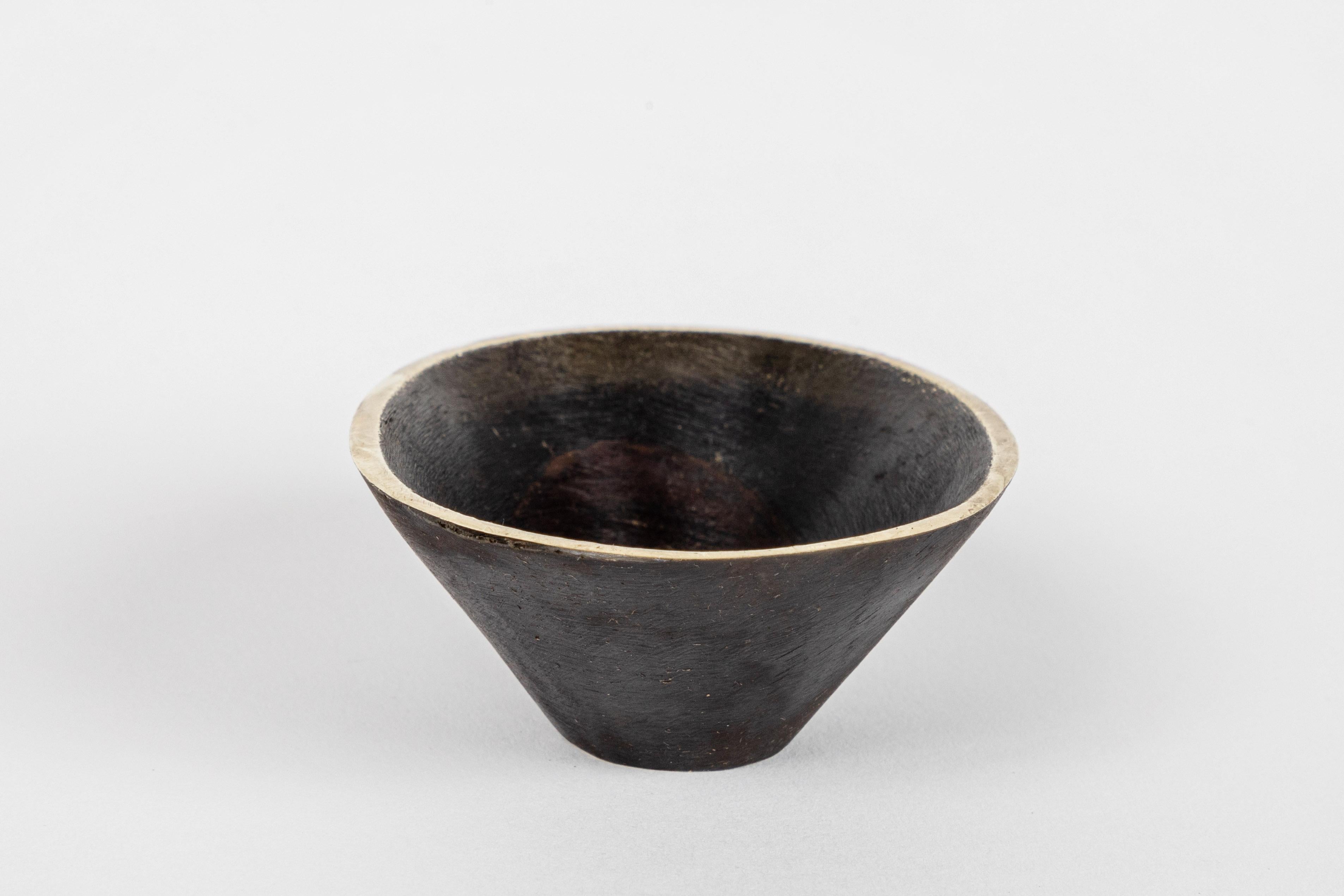 Contemporary Carl Auböck Model #4280 Bowl in Patinated Brass For Sale
