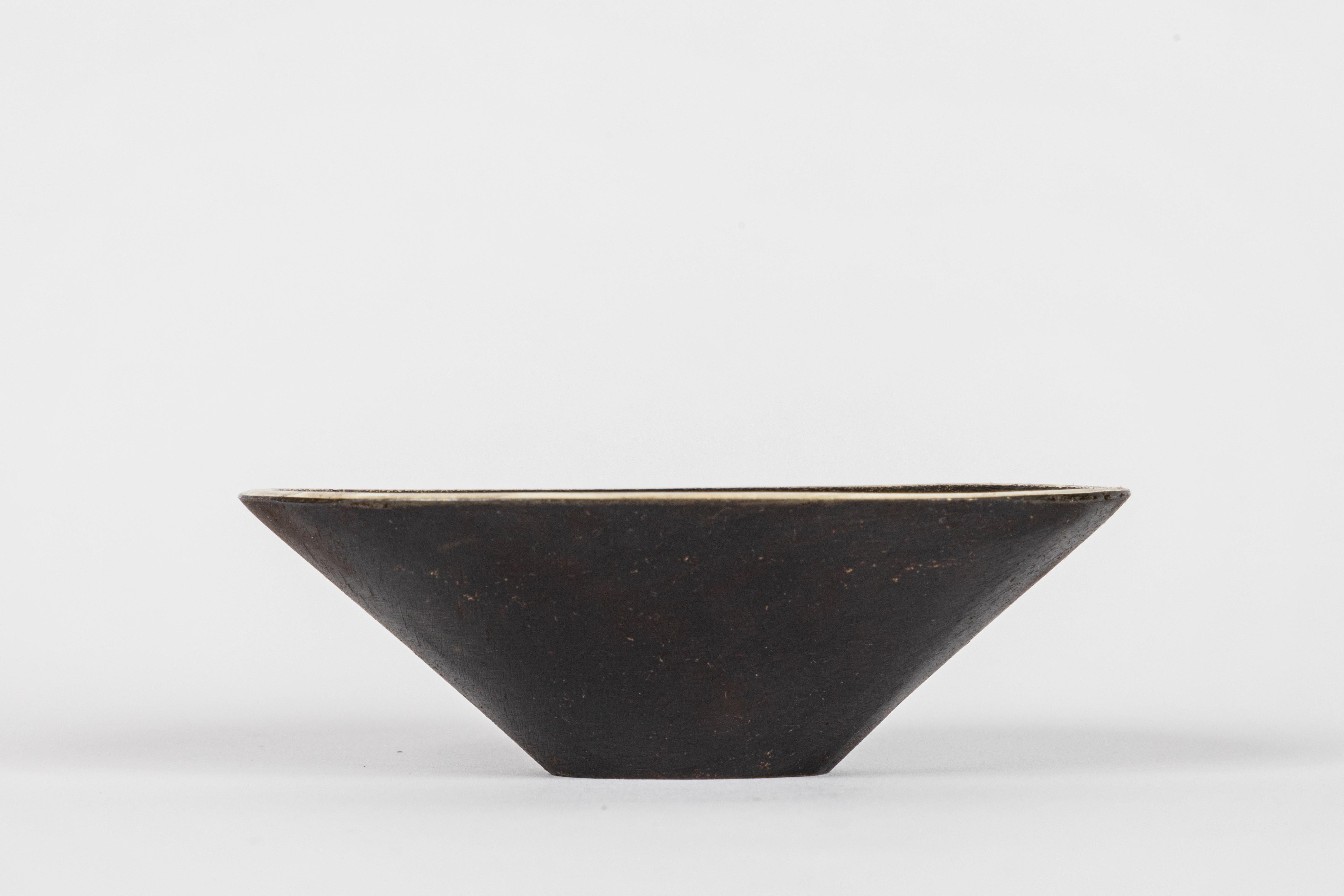 Contemporary Carl Auböck Model #4280 Bowl in Patinated Brass For Sale