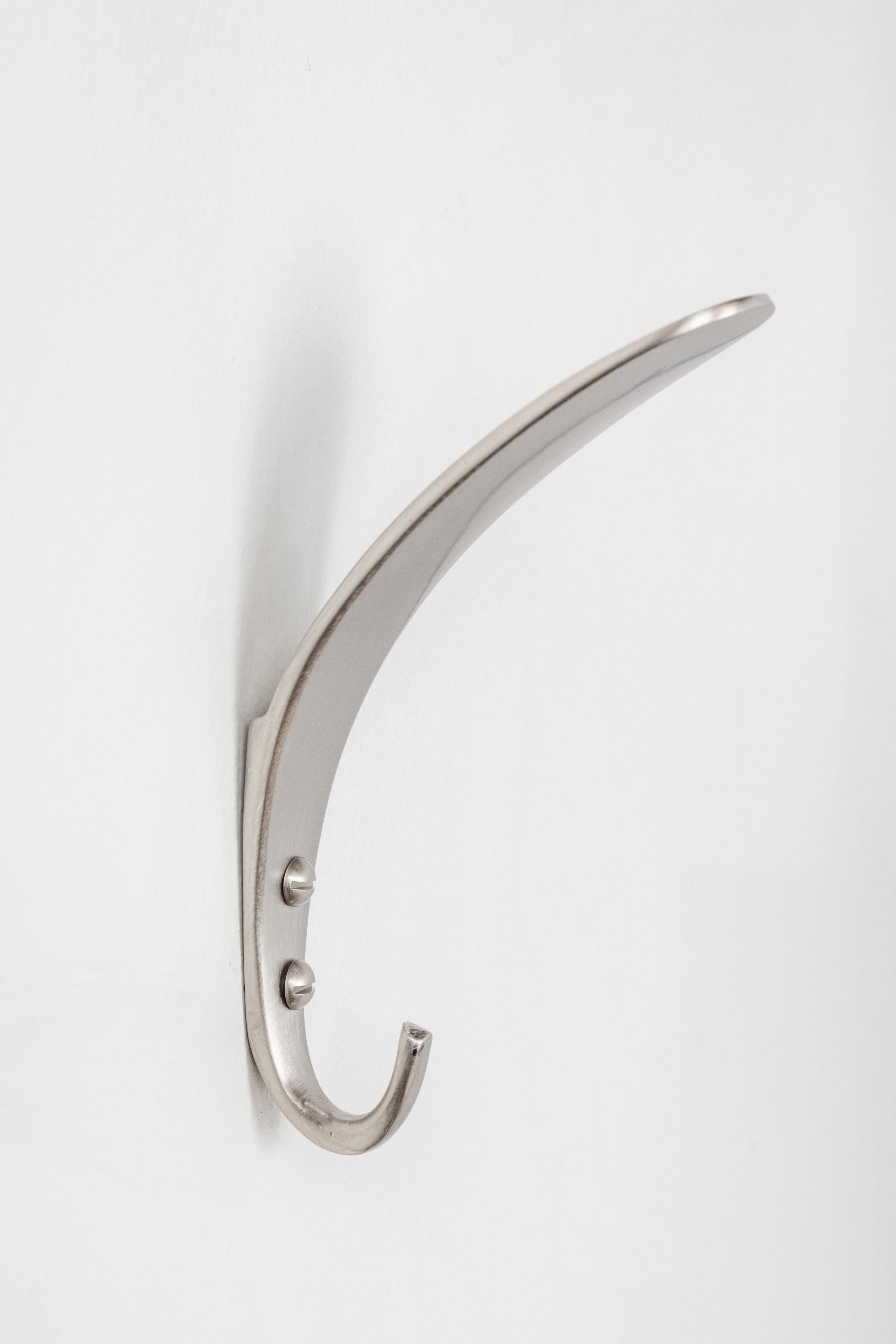 Carl Auböck Model #4327 Nickel-Plated Hook In New Condition For Sale In Glendale, CA