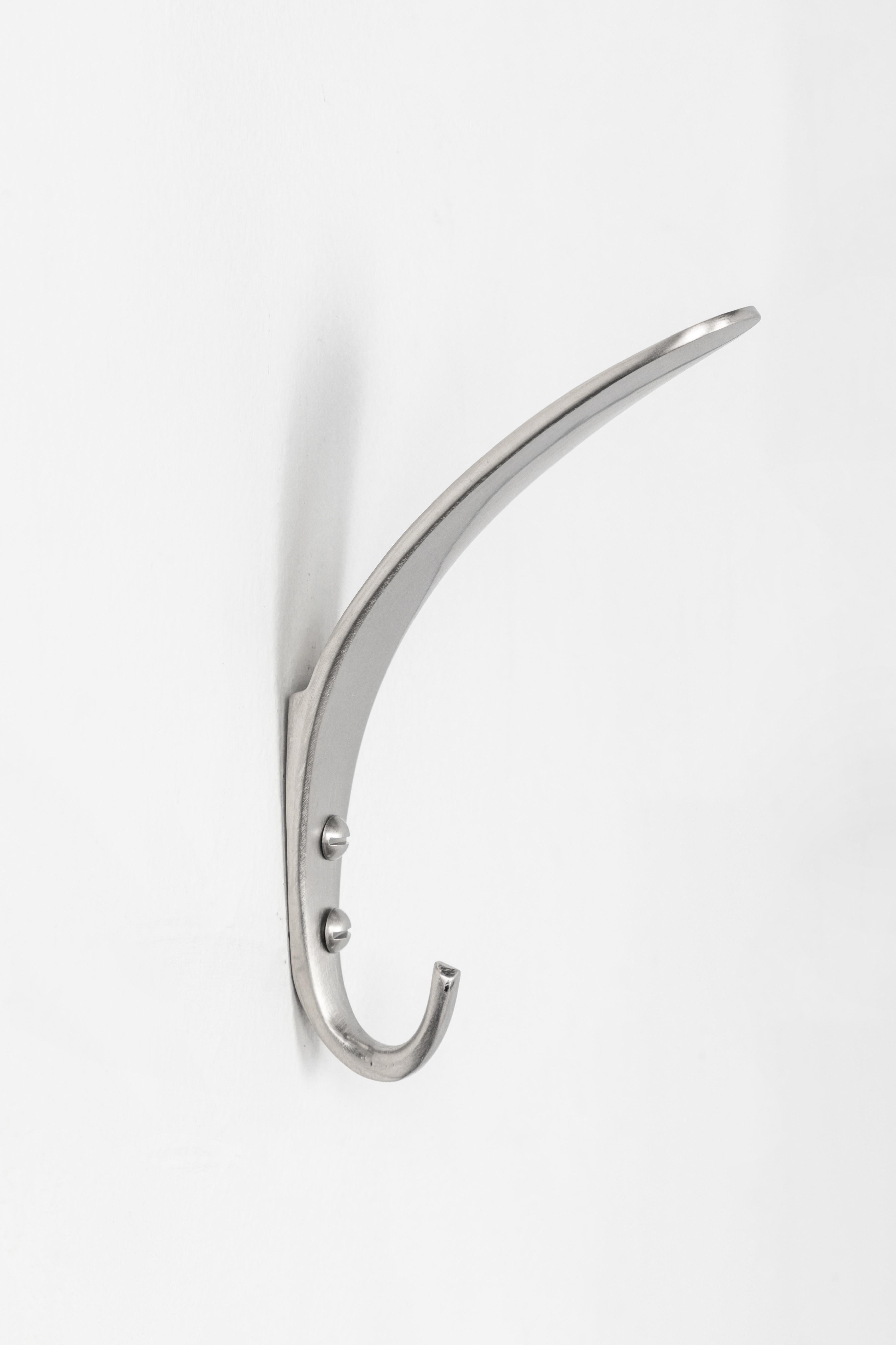 Contemporary Carl Auböck Model #4327 Nickel-Plated Hook For Sale