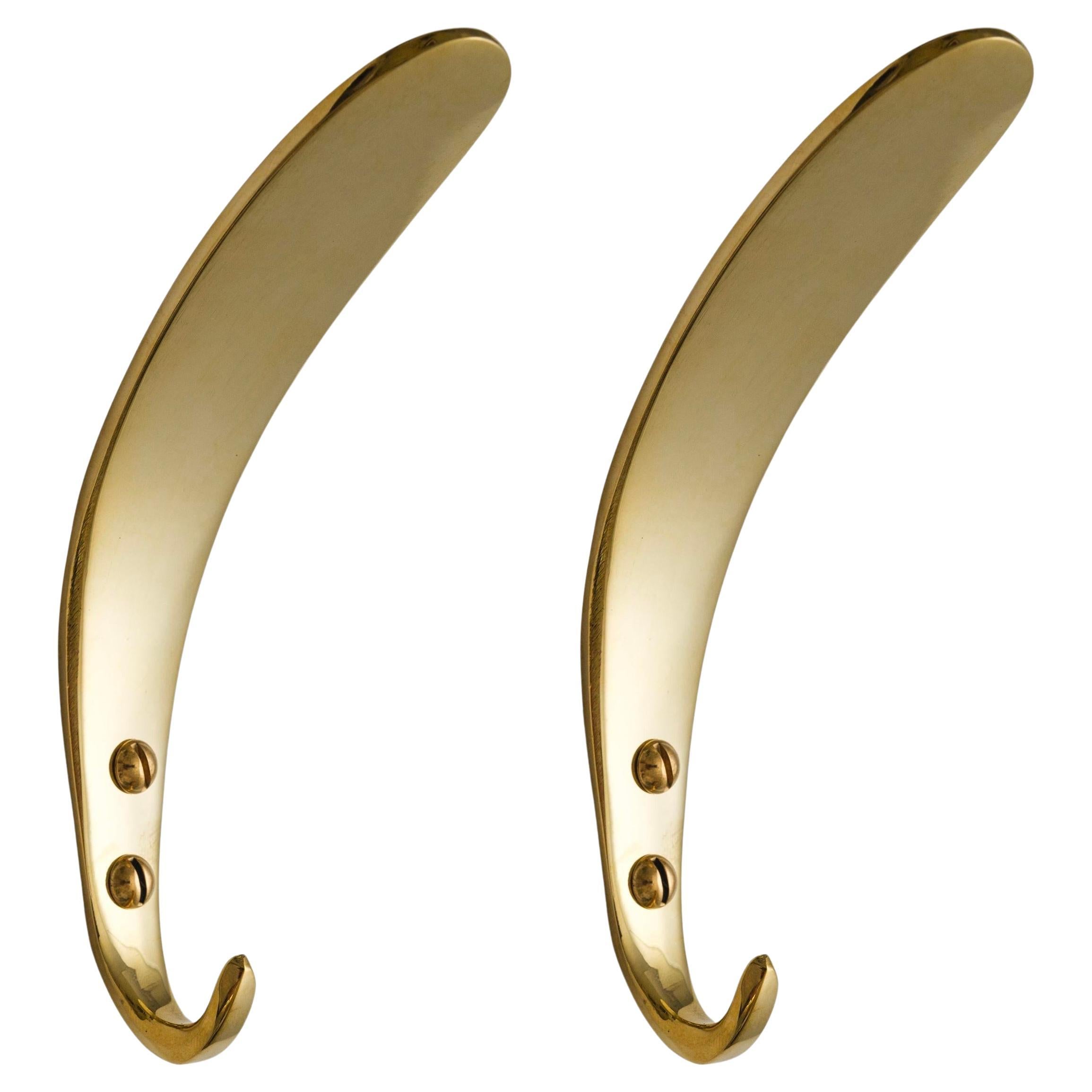 Carl Auböck Modello #4327 Gancio in ottone lucidato