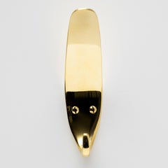 Carl Auböck Model #4329 Polished Brass Hook