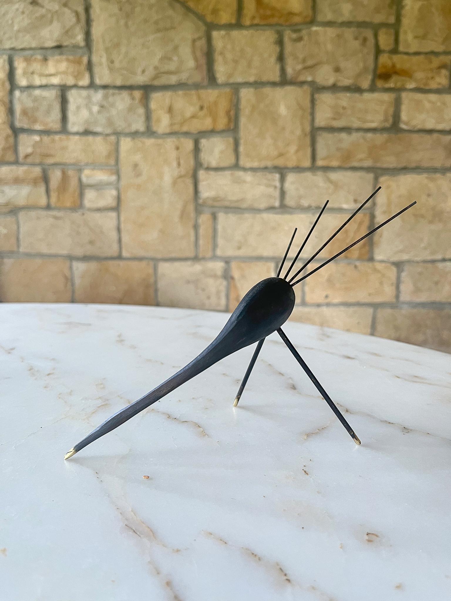 Contemporary Carl Auböck Model #4366 'Bird' Brass Sculpture For Sale