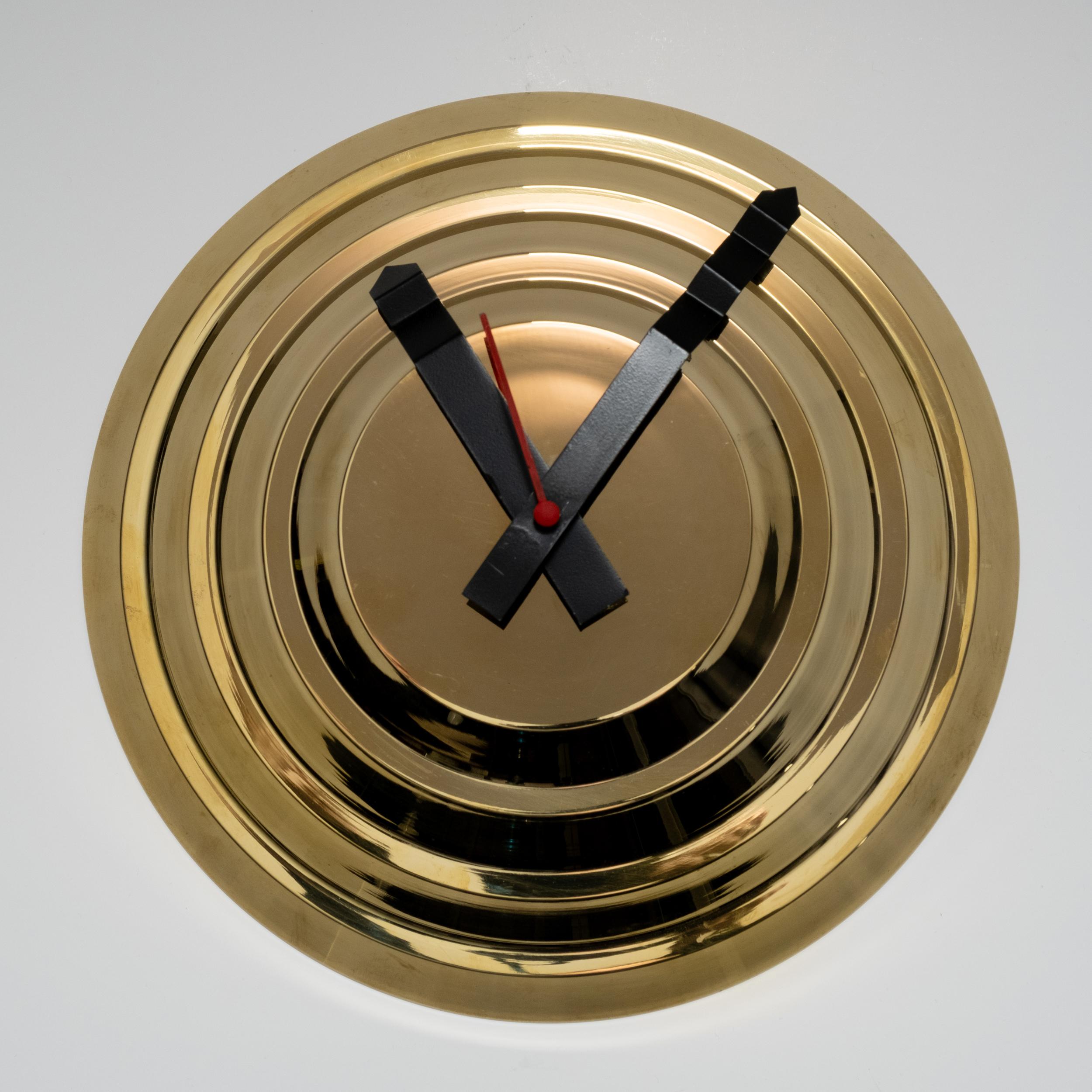 Orologio da parete in ottone di Carl Auböck modello #4629 'Stufenuhr' In condizioni Nuovo in vendita a Glendale, CA