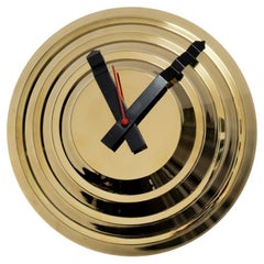 Reloj de pared de latón Carl Auböck Modelo #4629 'Stufenuhr