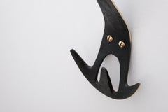 Carl Auböck Model #4903 Patinated Brass Hook