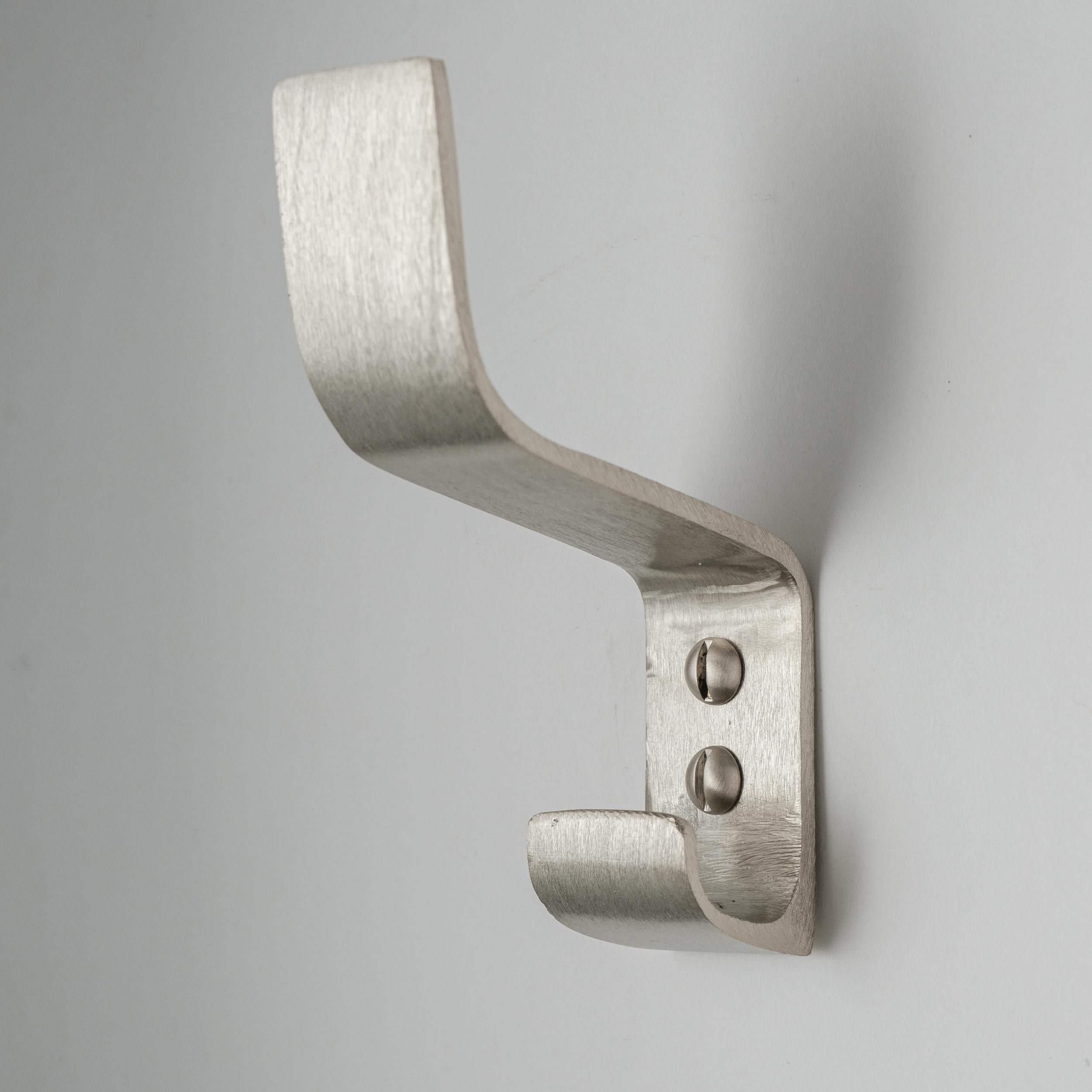 Contemporary Carl Auböck Model #5261 Hook in Nickel For Sale
