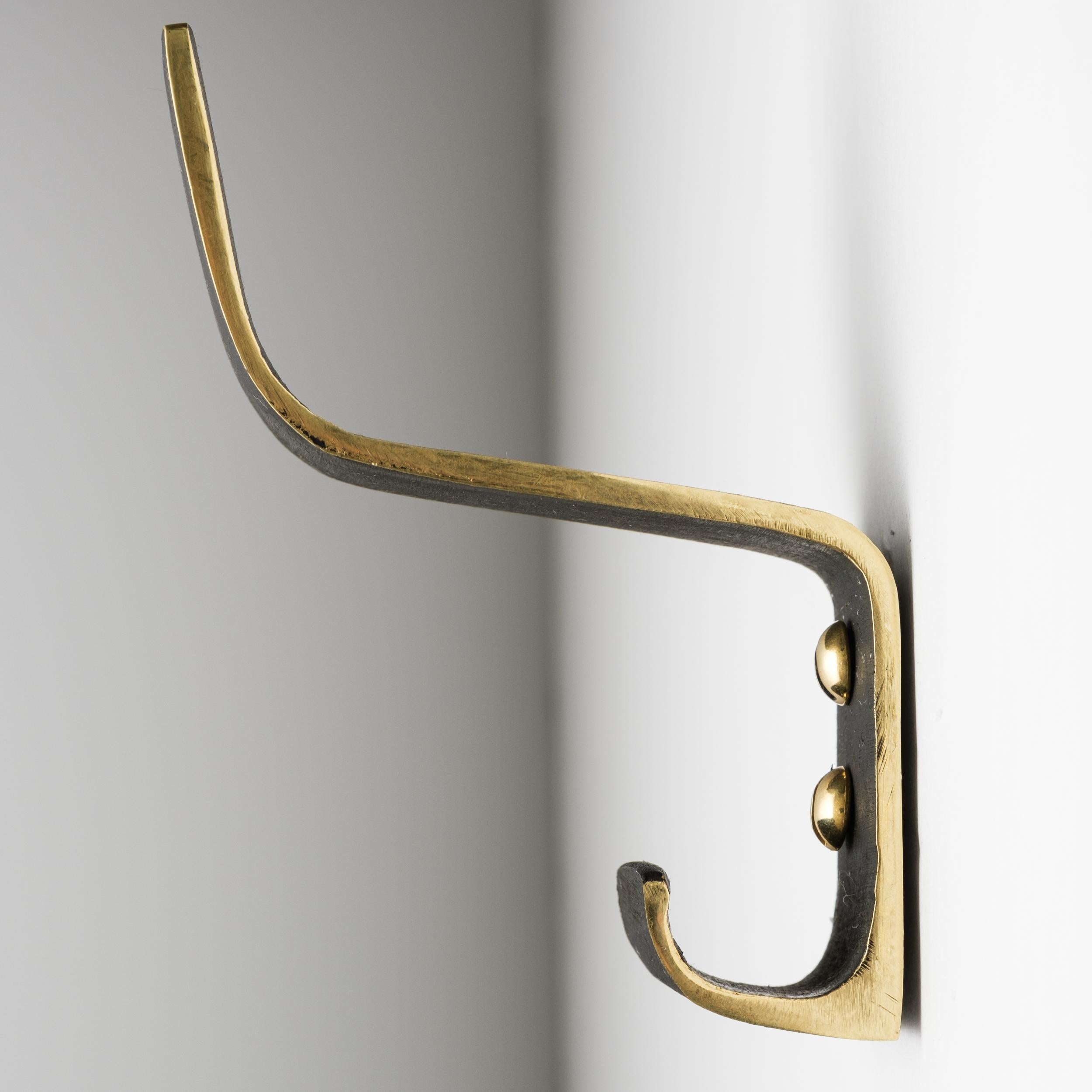 Carl Auböck Model #5261 Patinated Brass Hook For Sale 5