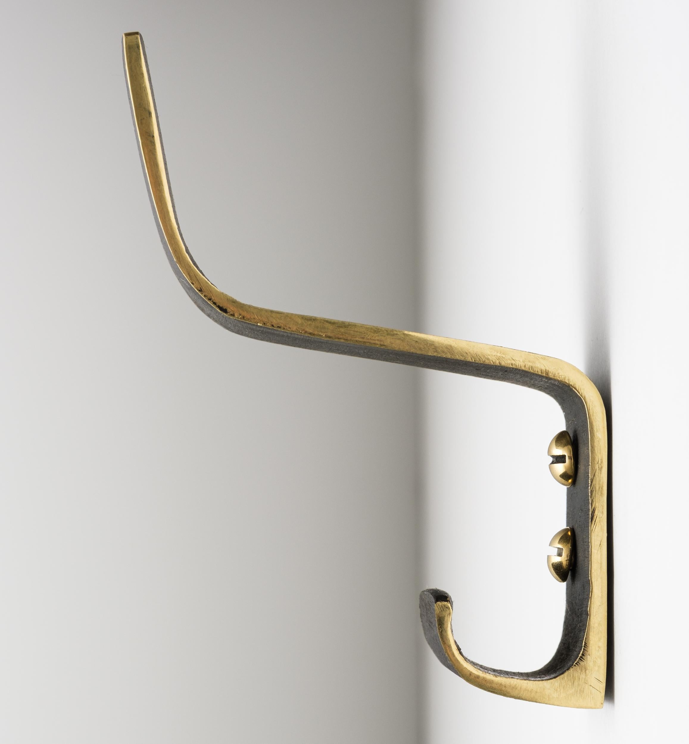 Carl Auböck Model #5261 Patinated Brass Hook For Sale 2