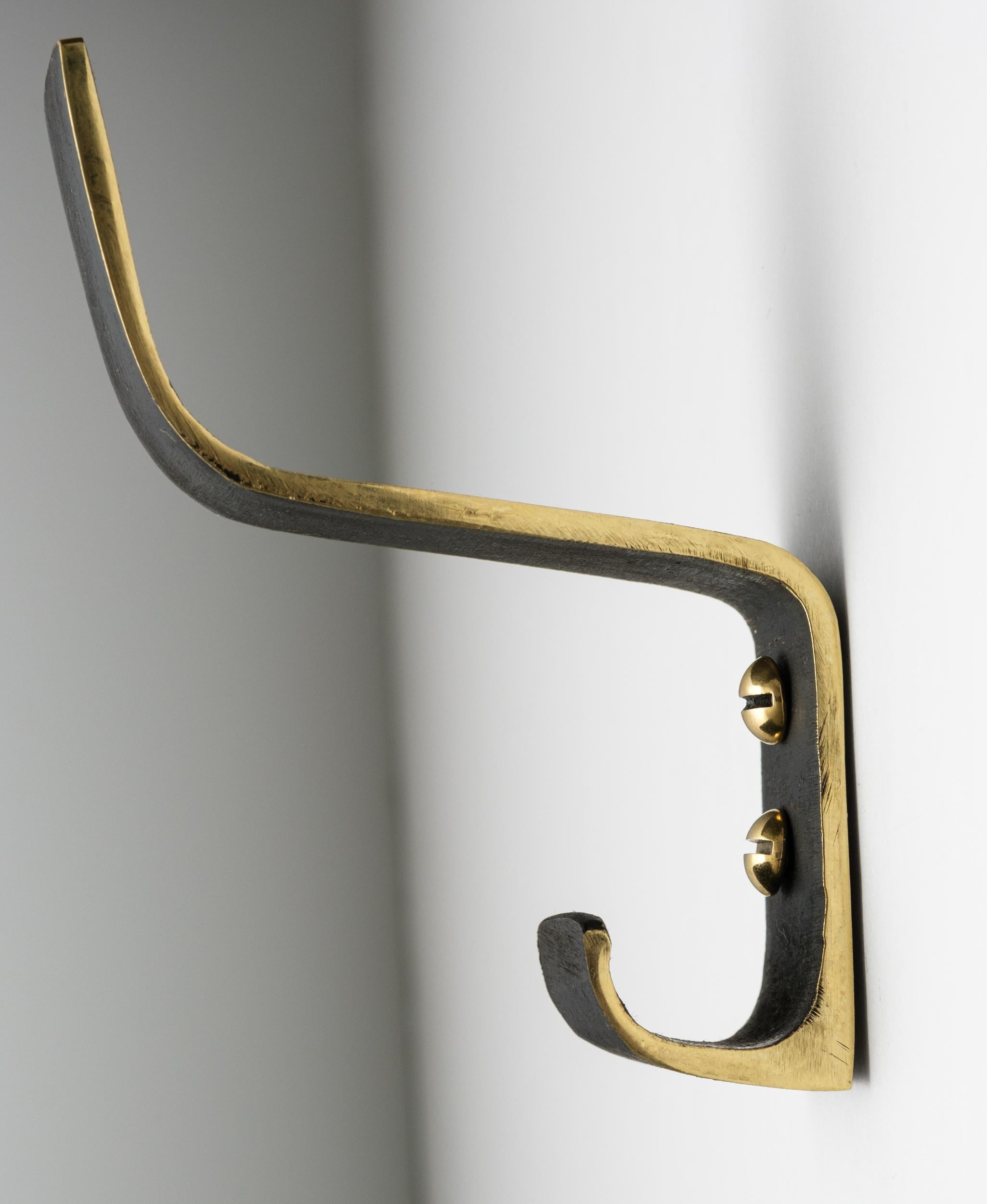 Carl Auböck Model #5261 Patinated Brass Hook For Sale 3