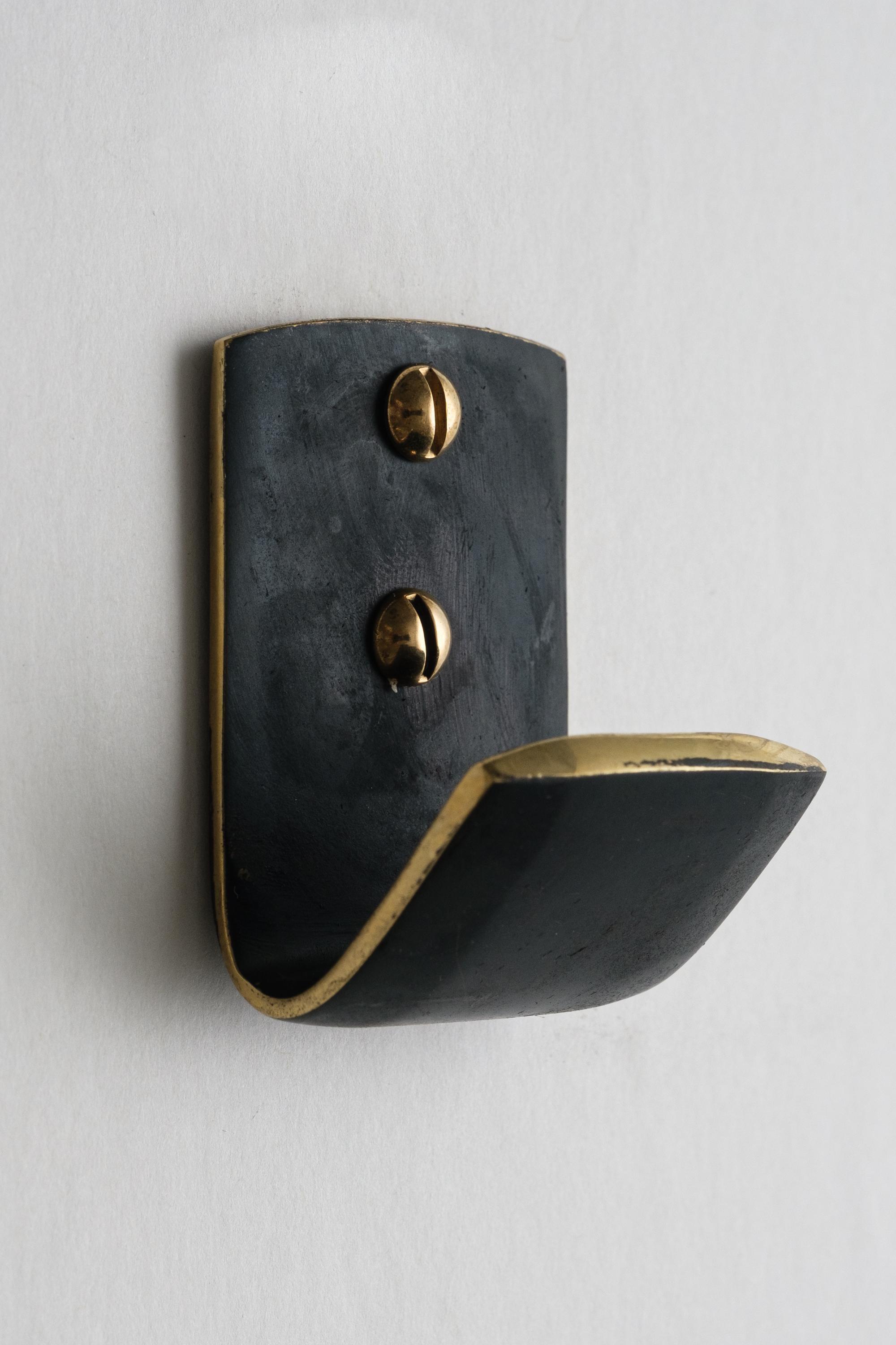 Carl Auböck Model #5262 Patinated Brass Hook For Sale 3