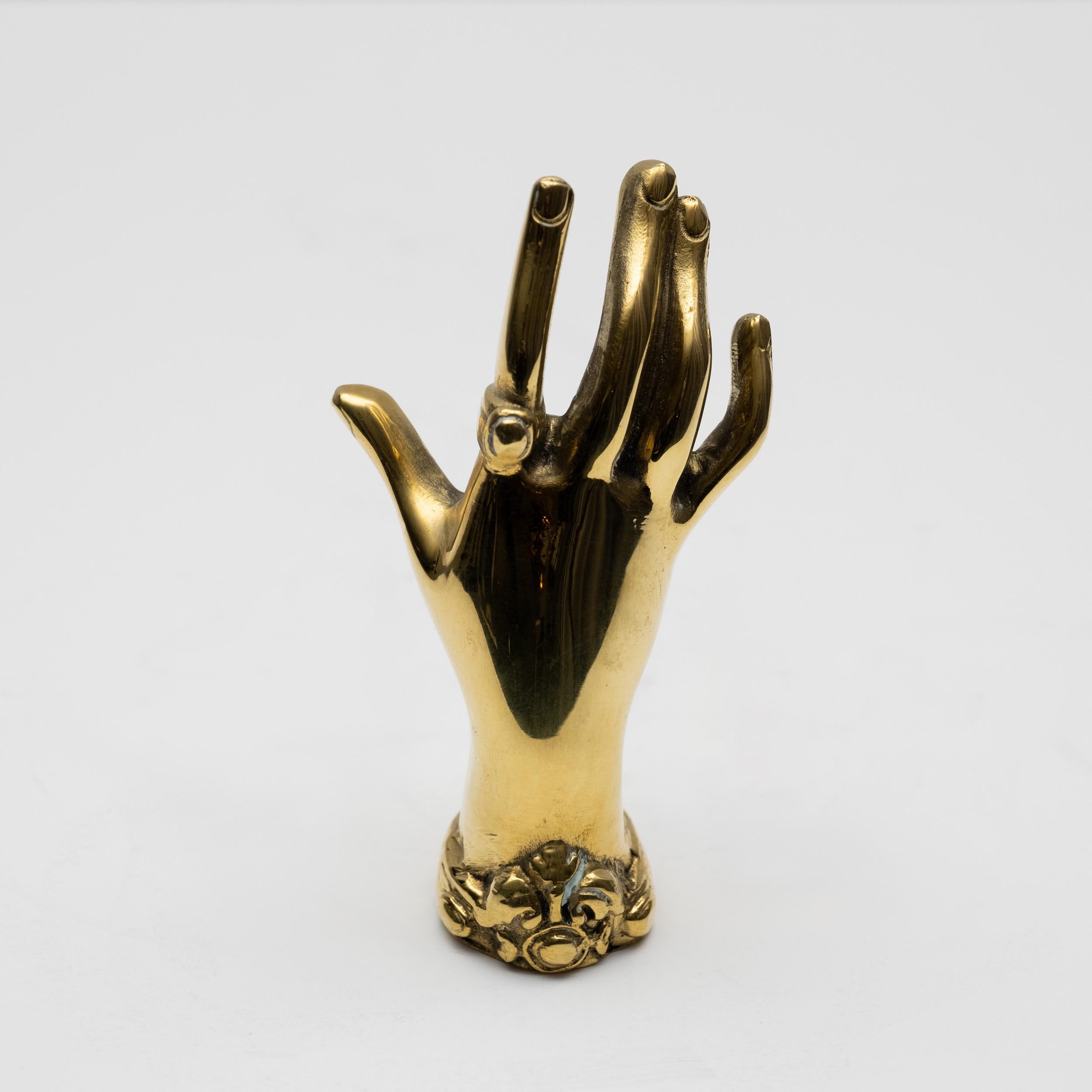 Carl Auböck Modello #5275 'Mano Zumbusch' Scultura in ottone in vendita 4