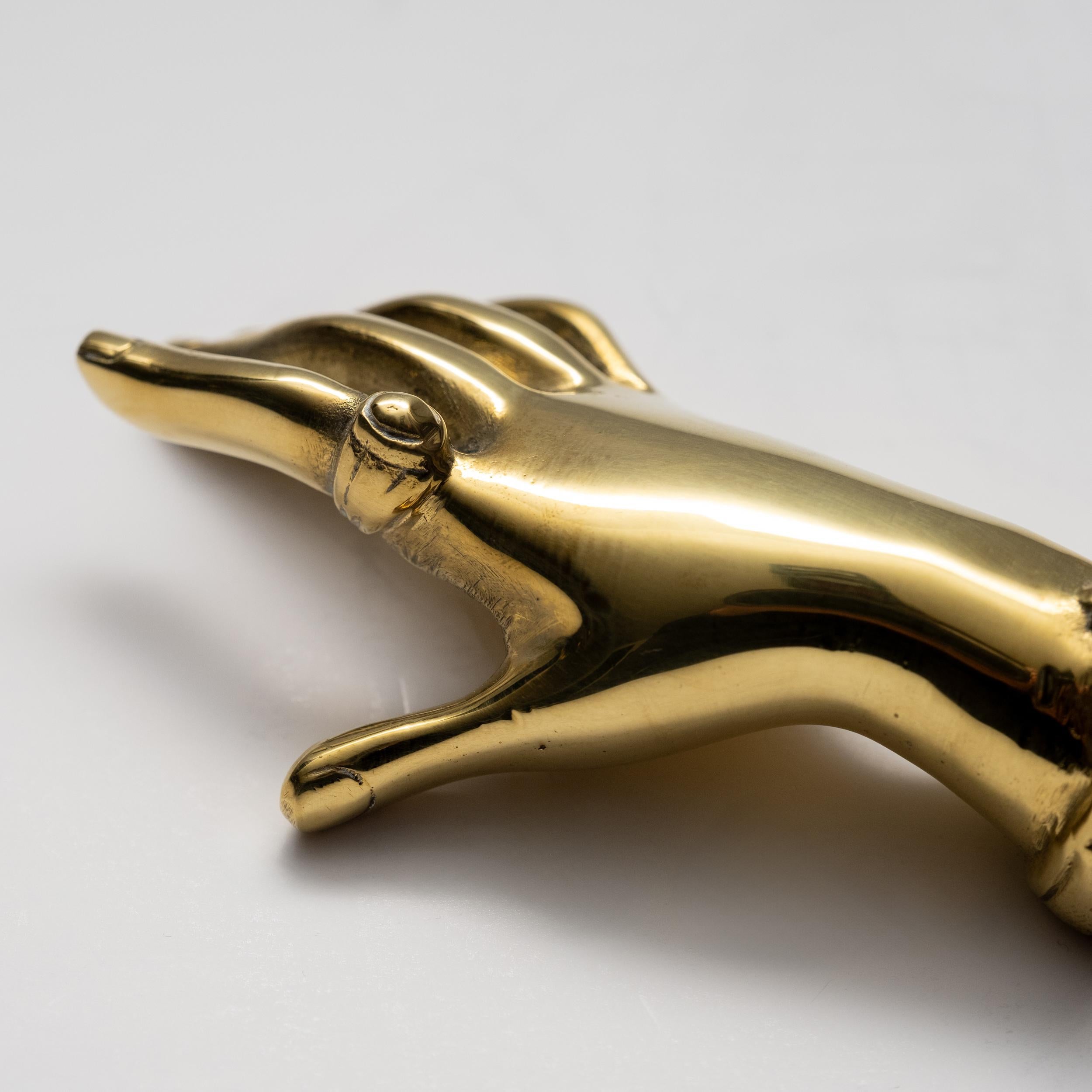 Carl Auböck Modello #5275 'Mano Zumbusch' Scultura in ottone in vendita 6