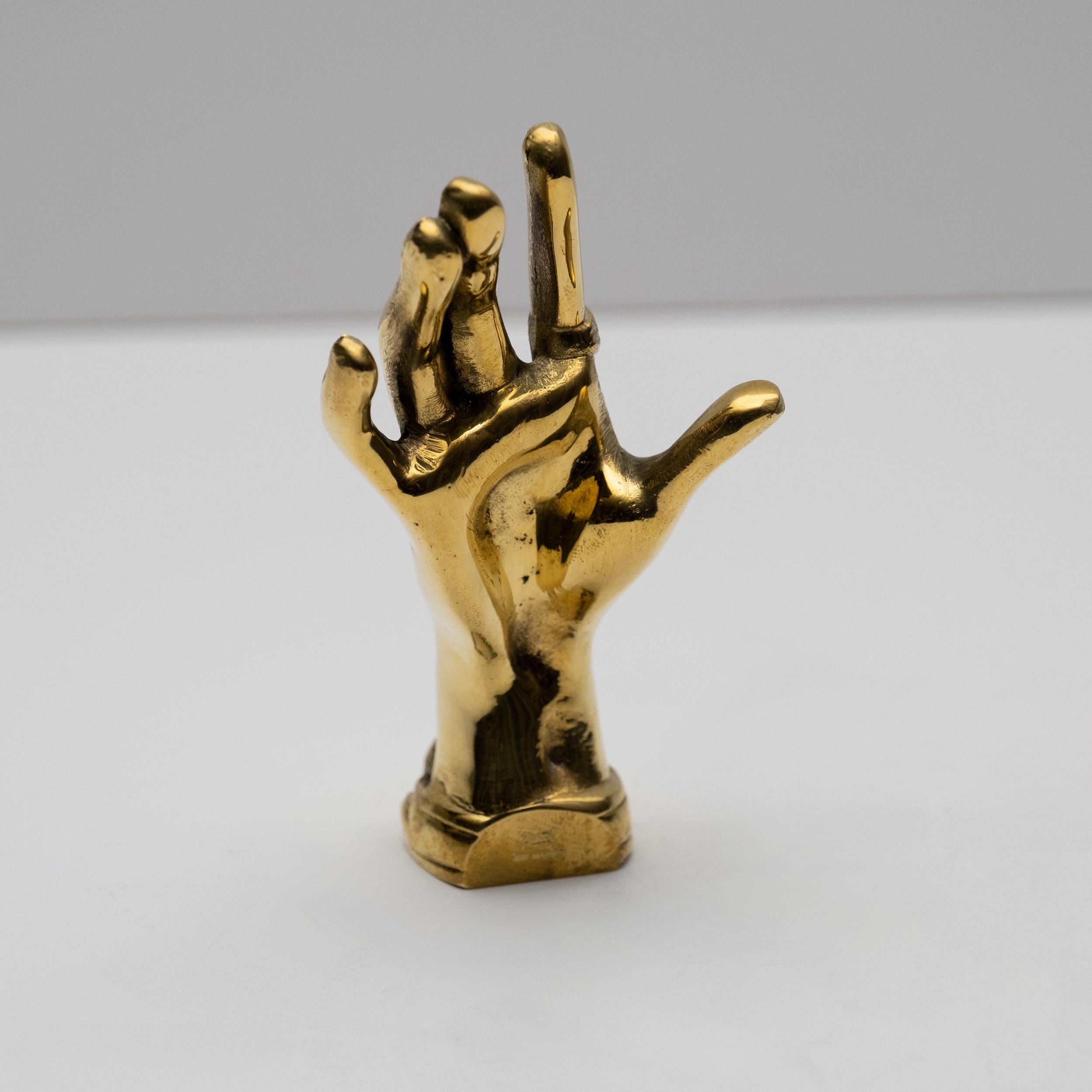 Carl Auböck Modello #5275 'Mano Zumbusch' Scultura in ottone in vendita 12