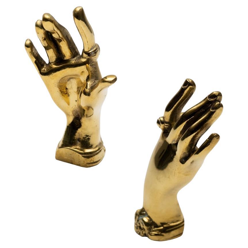 Carl Auböck Model #5275 'Hand Zumbusch' Brass Sculpture