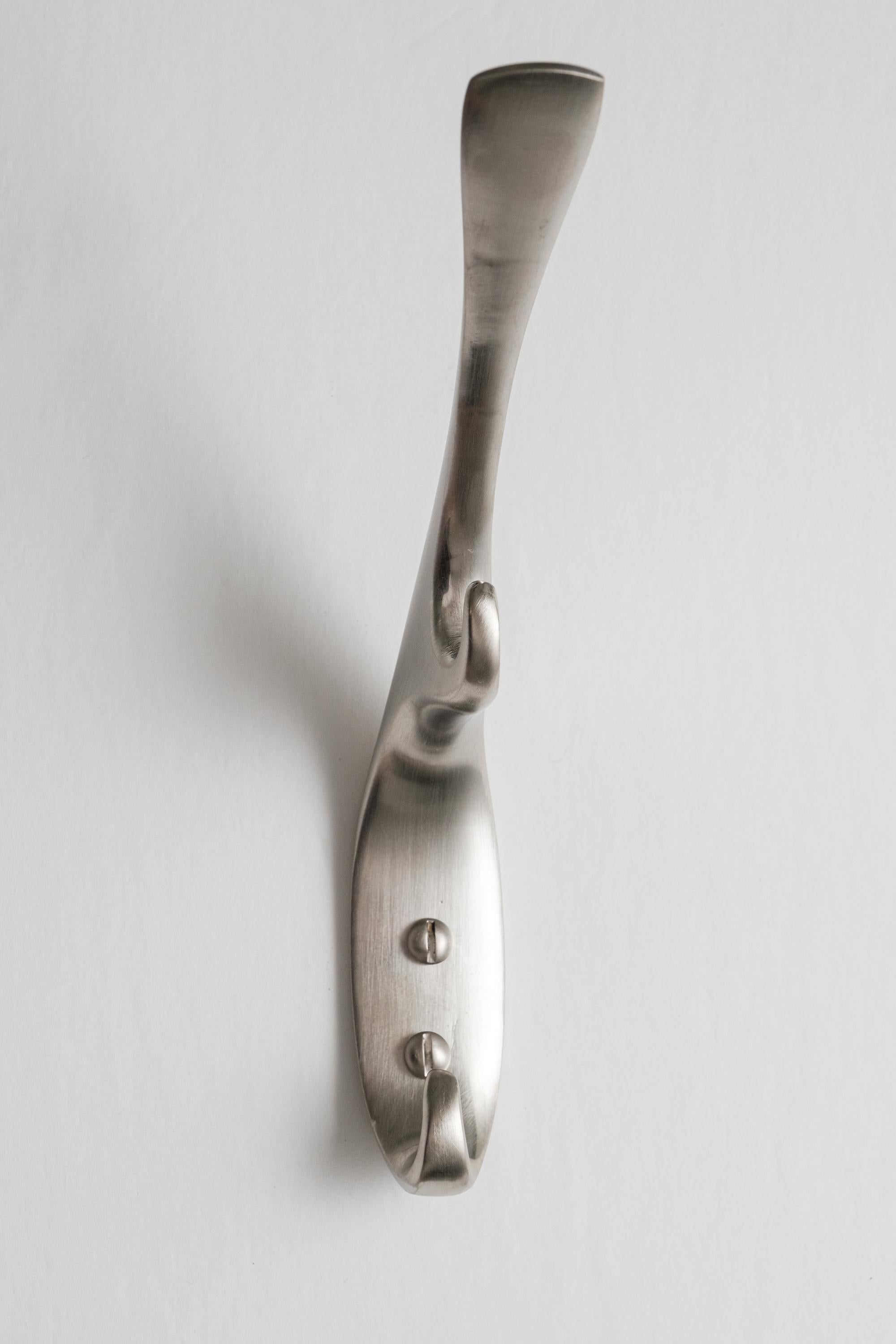 Austrian Carl Auböck Model #5439 Hook in Nickel For Sale