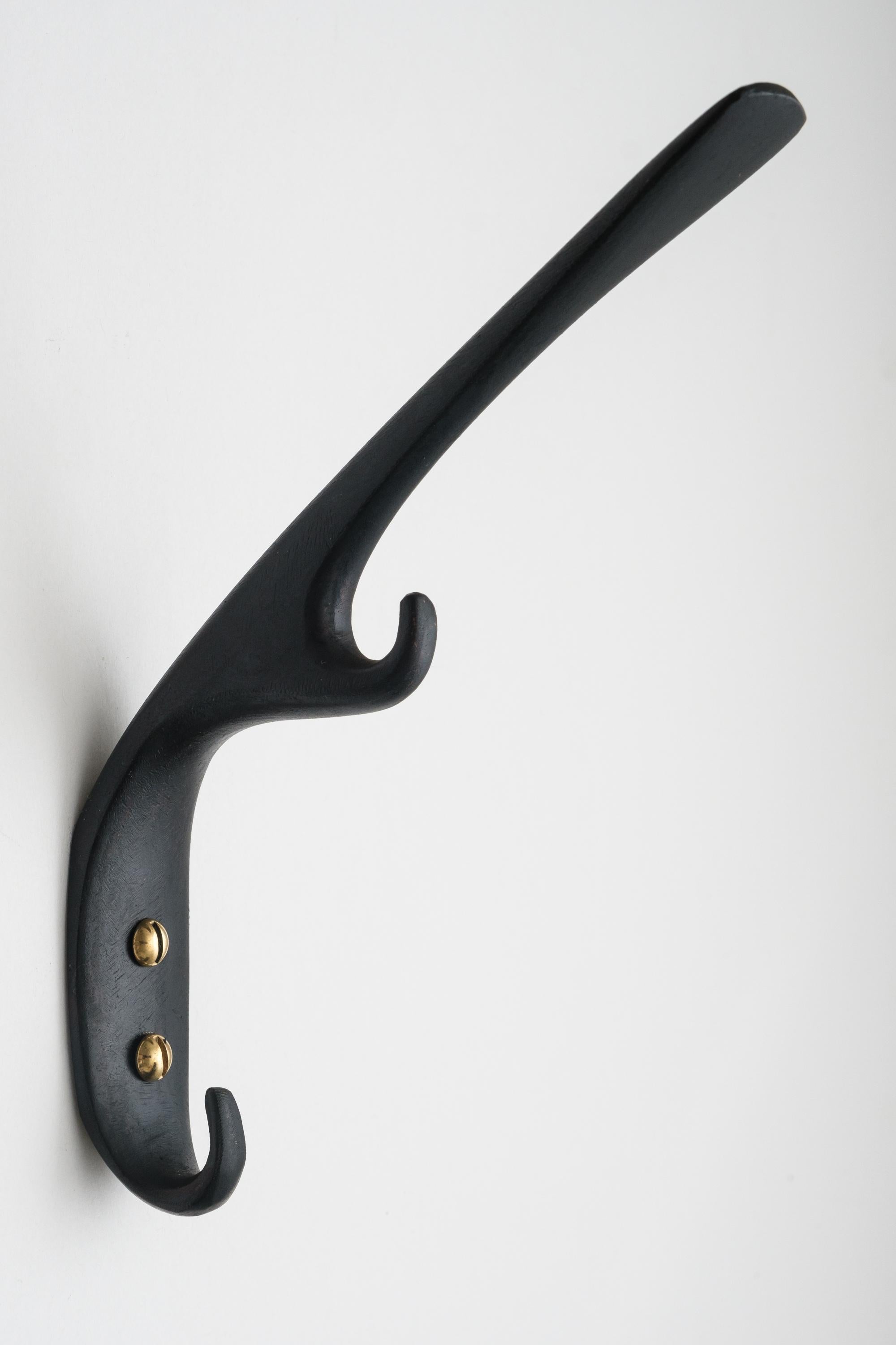 Carl Auböck Model #5439 Patinated Brass Hook For Sale 5