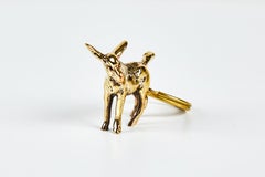 Carl Auböck Model #5608 'Donkey' Brass Figurine Keyring