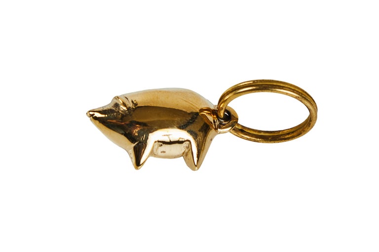 Carl Auböck Model 5608 'Donkey' Brass Figurine Keyring For Sale at 1stDibs