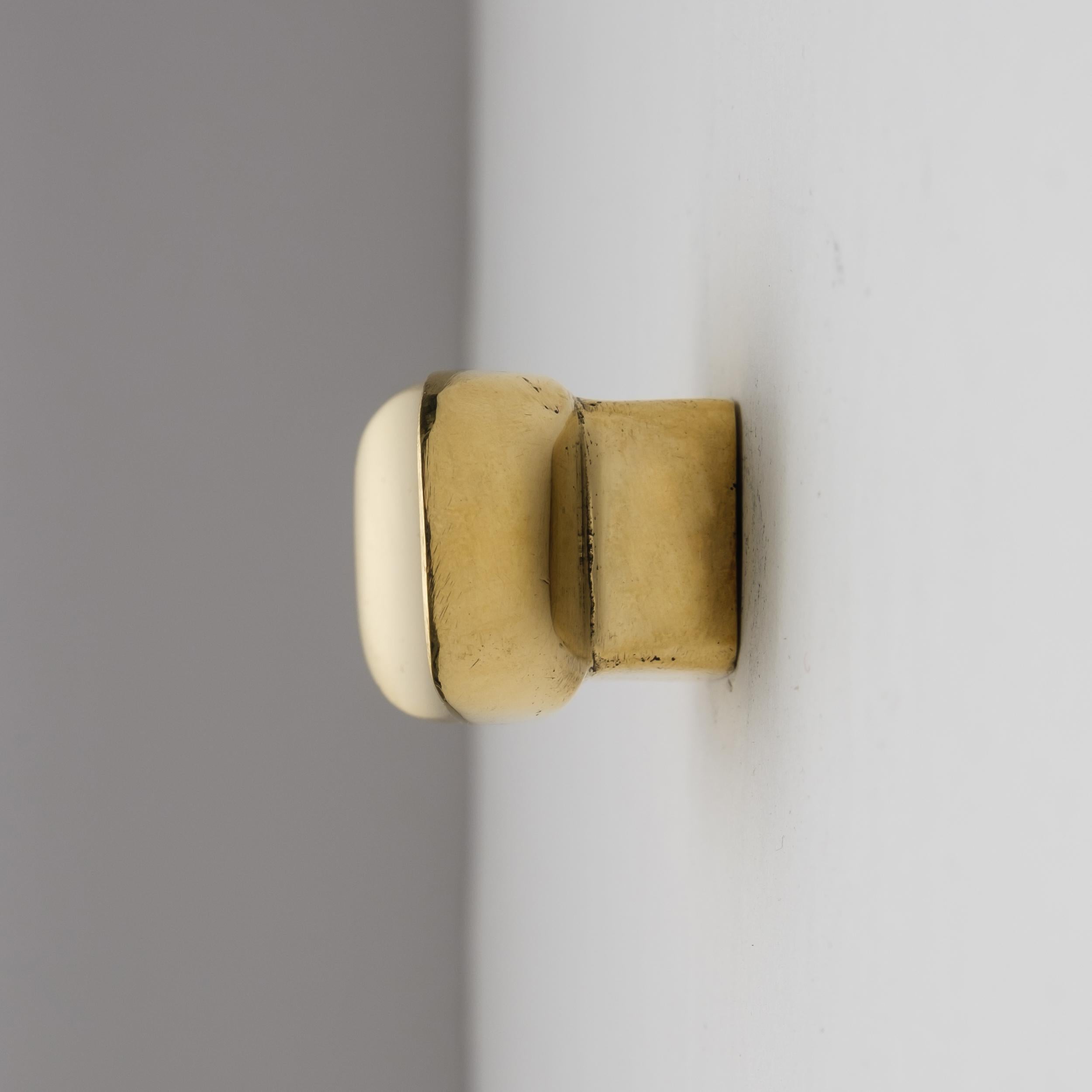 Carl Auböck Model #9038 Polished Brass Knob In New Condition For Sale In Glendale, CA