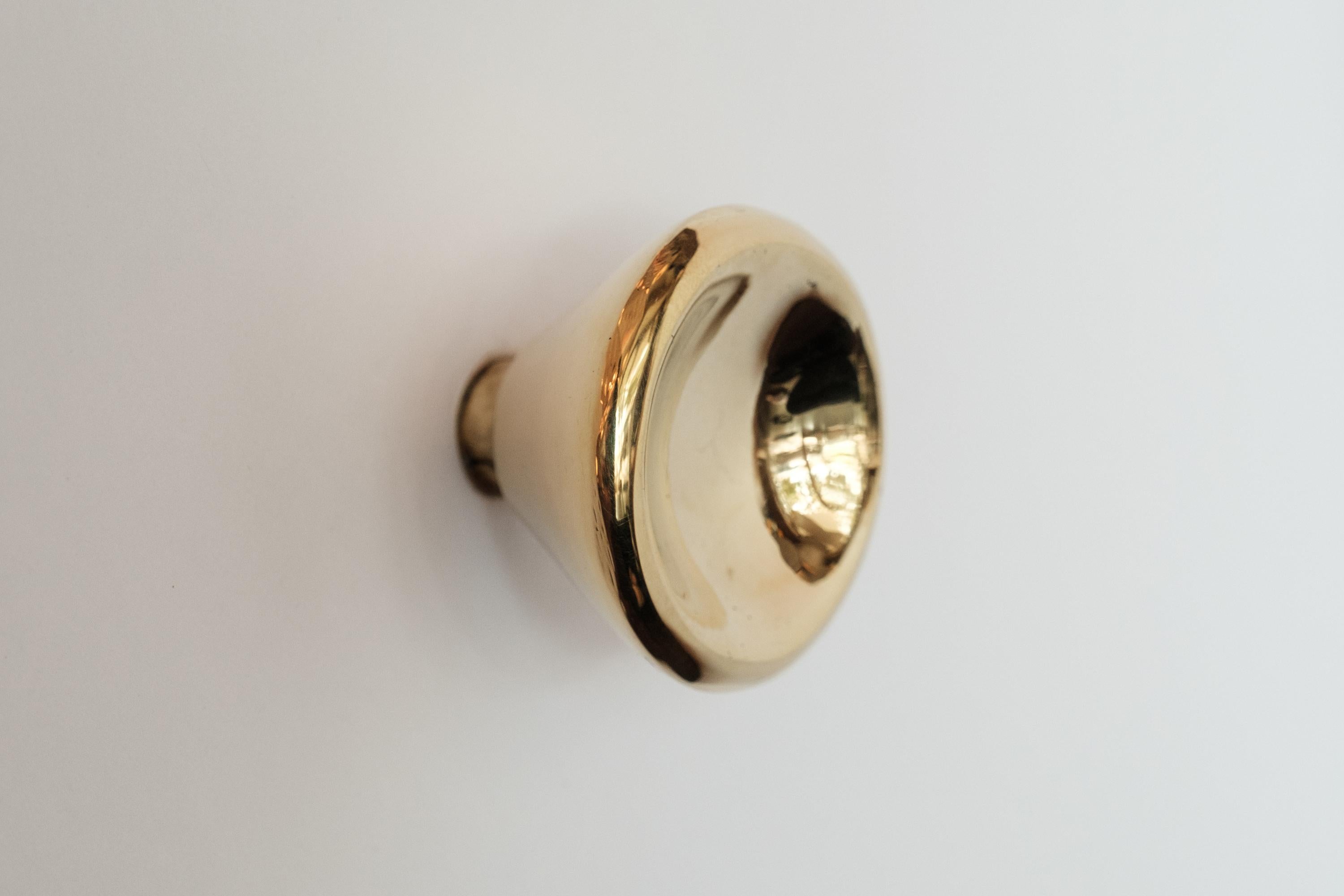Carl Auböck Model #8040-1 Polished Brass Knob For Sale 4
