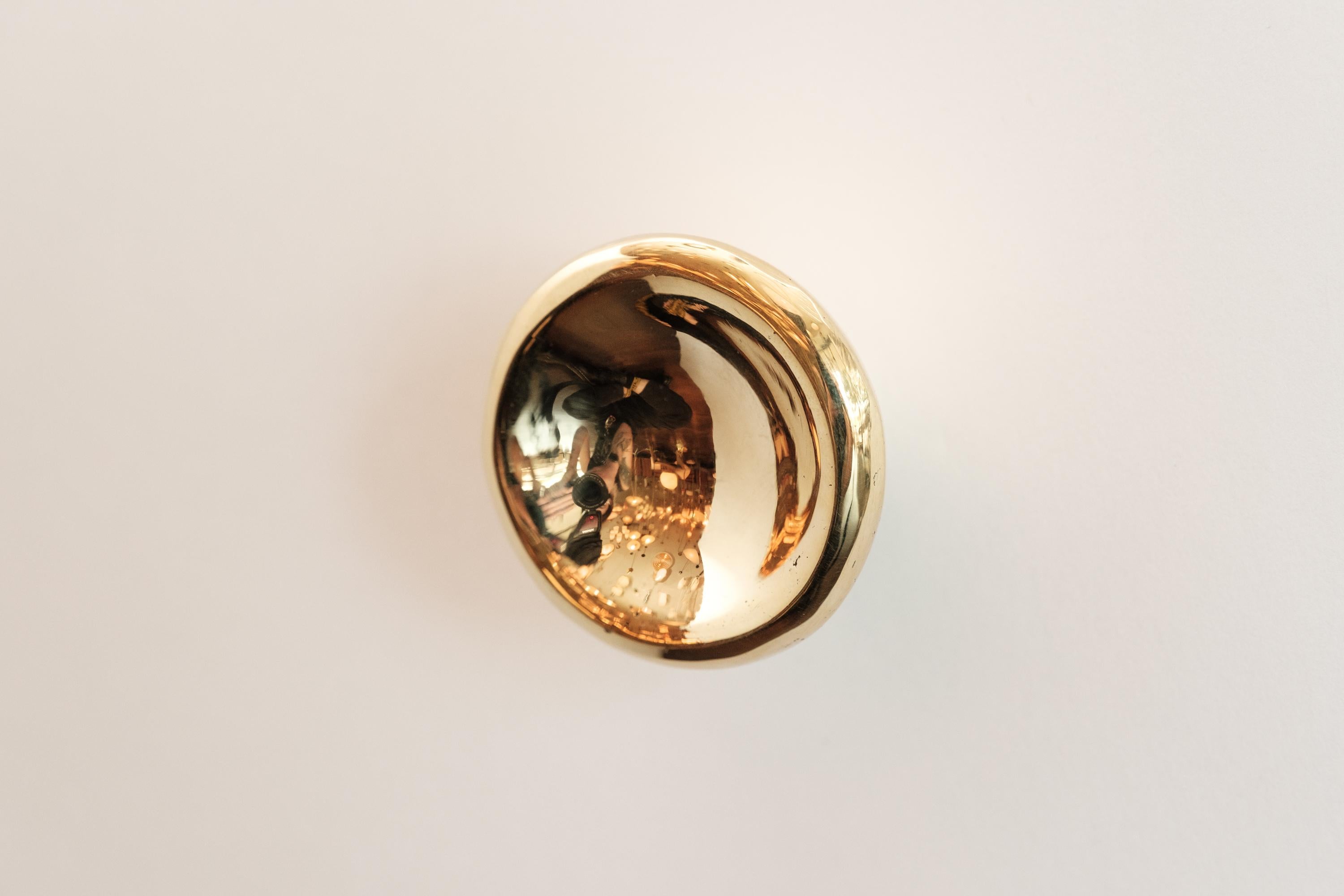 Carl Auböck Model #8040-1 Polished Brass Knob In New Condition For Sale In Glendale, CA