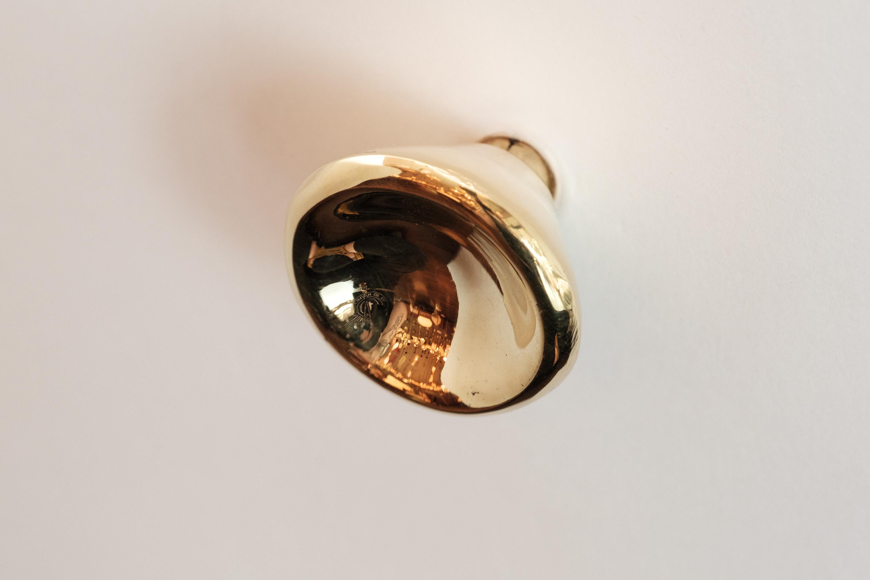 Carl Auböck Model #8040-1 Polished Brass Knob For Sale 1