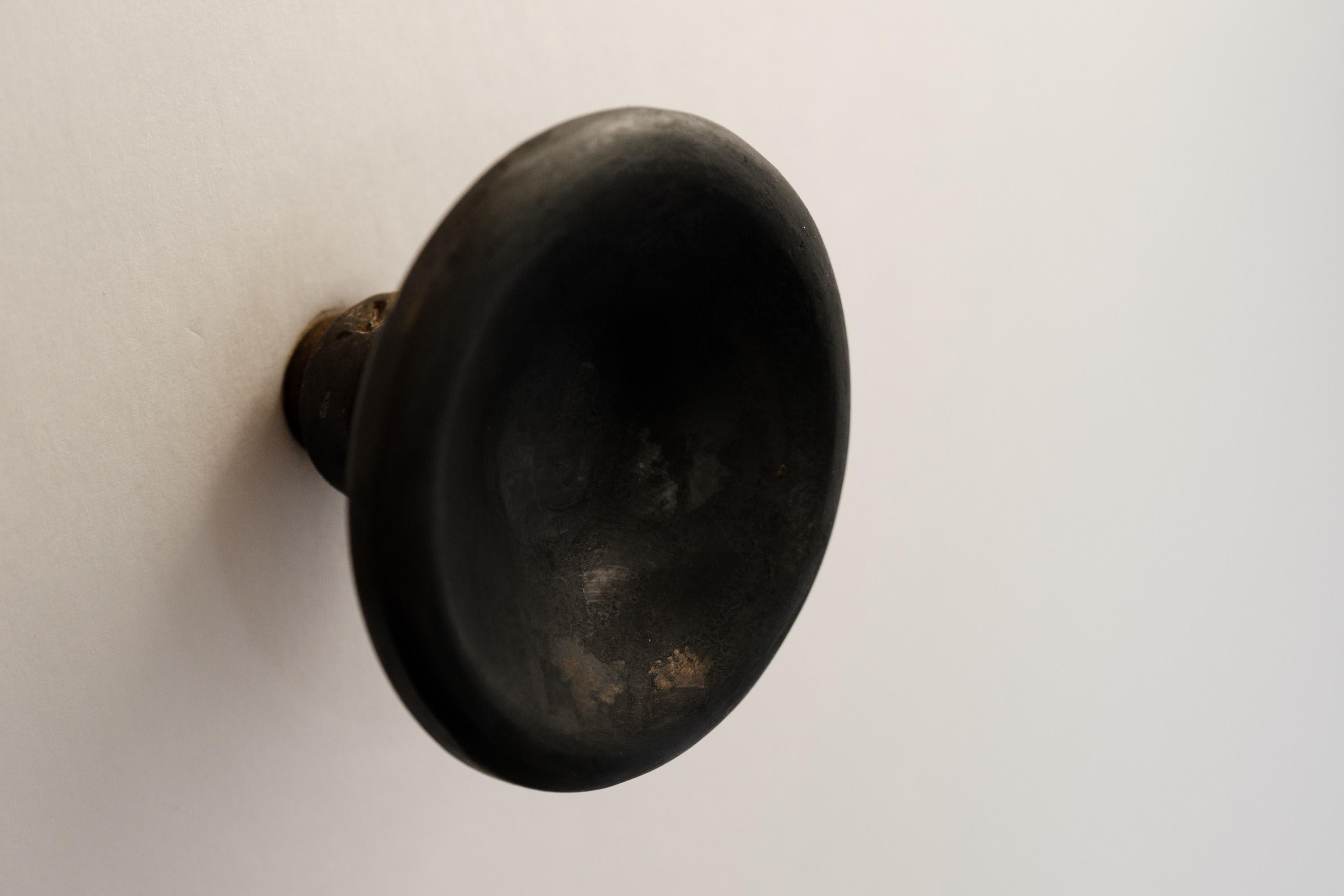 Mid-Century Modern Carl Auböck Model #8040-2 Patinated Brass Knob For Sale