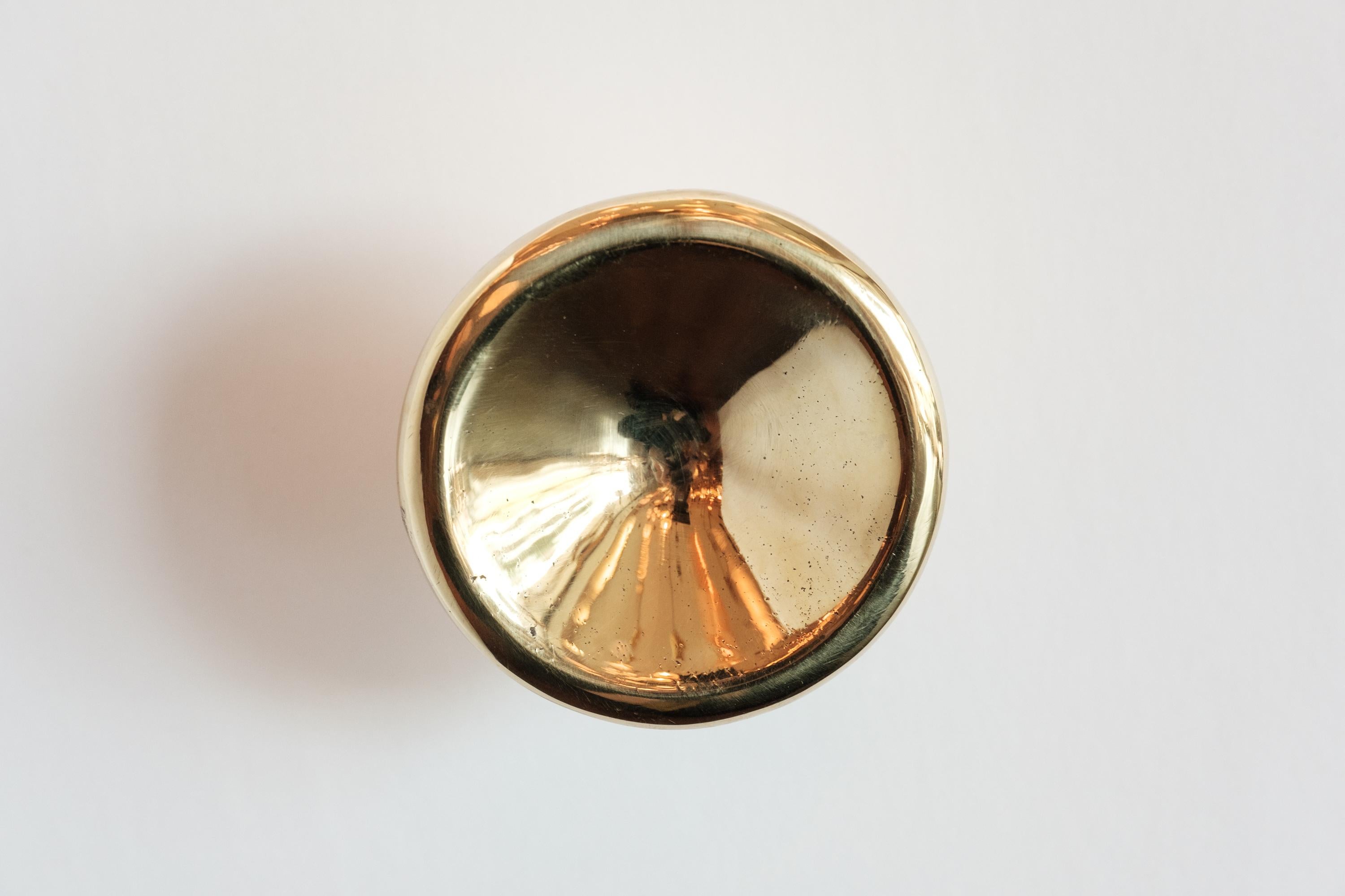 Carl Auböck Model #8040-2 Polished Brass Knob For Sale 4