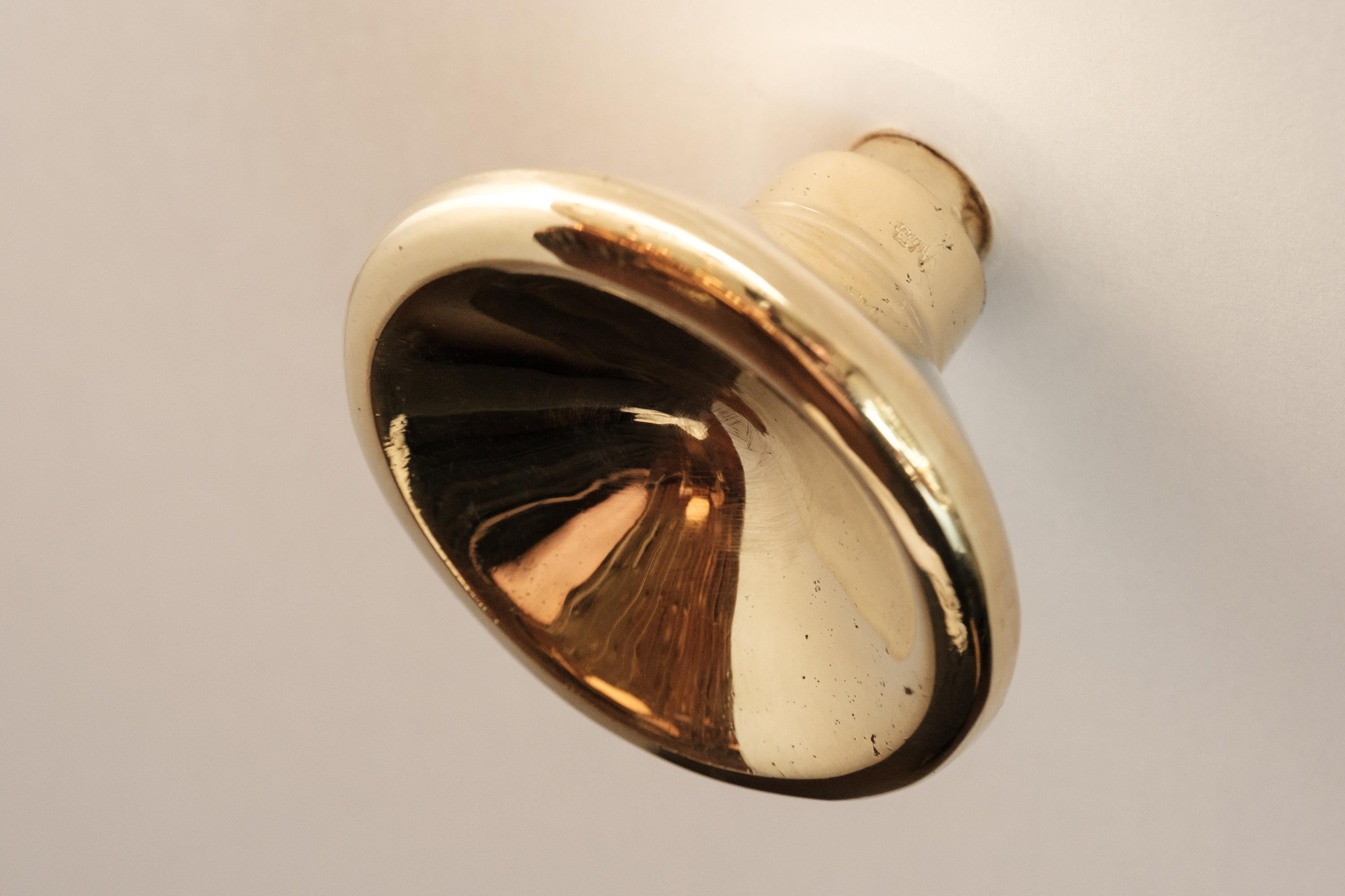 Contemporary Carl Auböck Model #8040-2 Polished Brass Knob For Sale