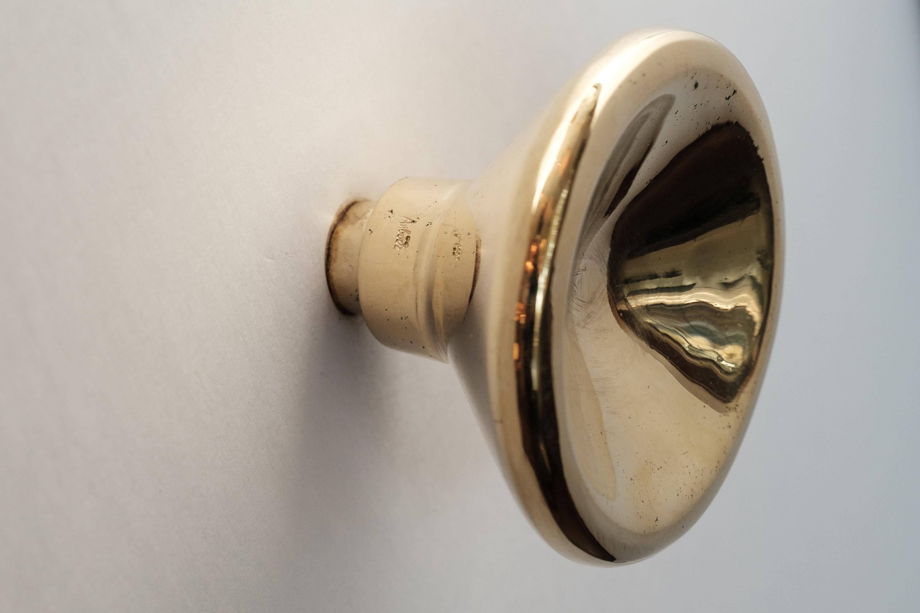 Carl Auböck Model #8040-2 Polished Brass Knob For Sale 2