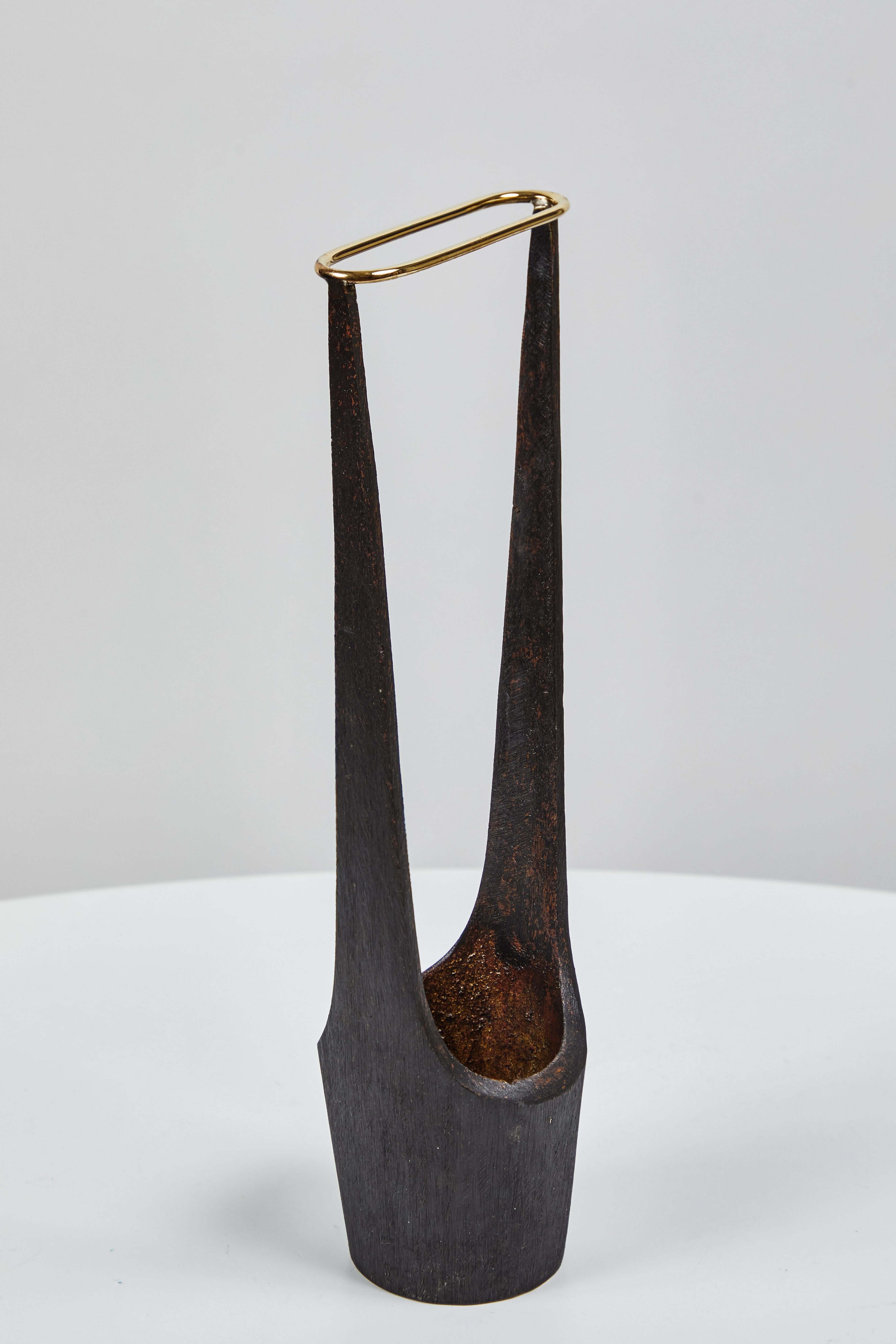 Mid-Century Modern Carl Auböck Model #7228 Brass Vase