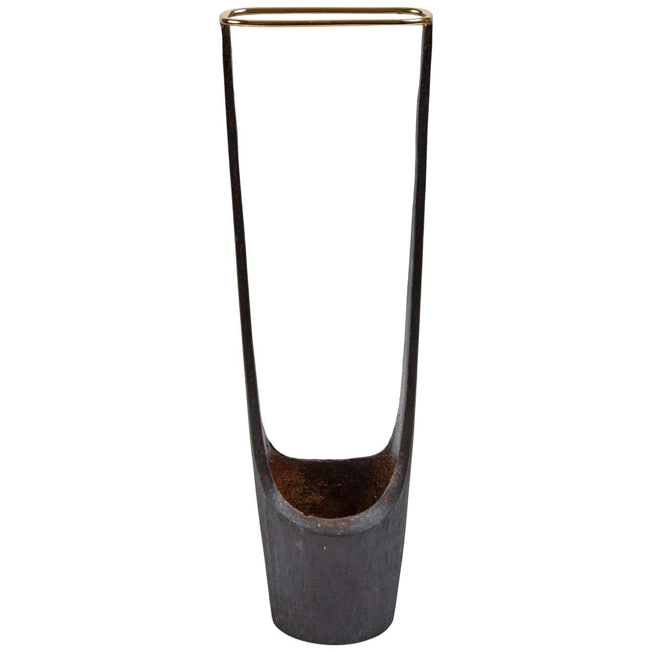 Carl Auböck Model #7228 Polished Brass Vase For Sale 7