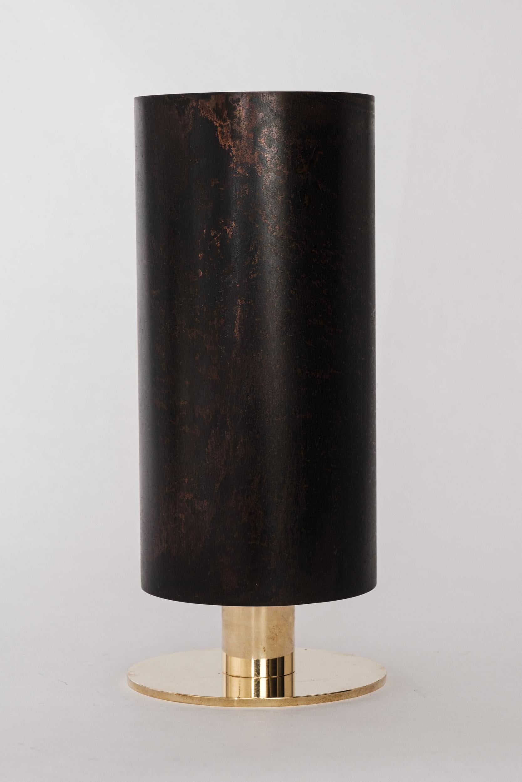 Carl Auböck Model #7247-4 Patinated Brass Vase For Sale 2