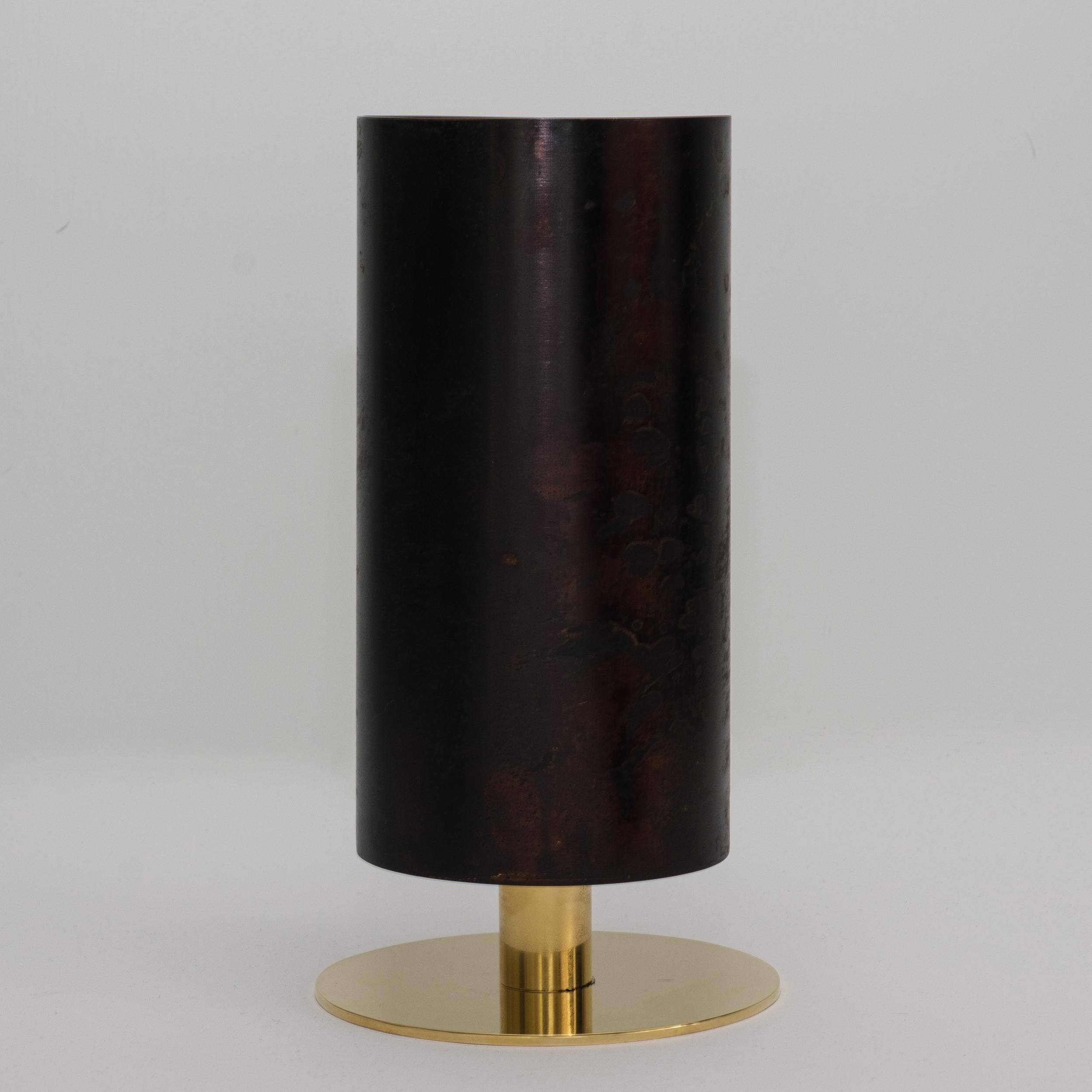 Carl Auböck Model #7247-6 Patinated Brass Vase For Sale 5