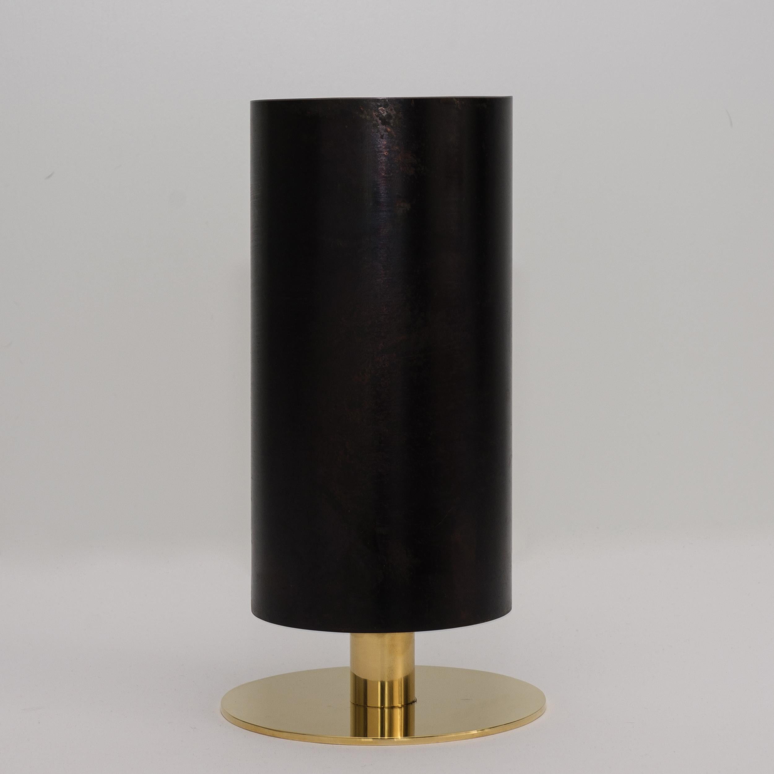 Carl Auböck Model #7247-6 Patinated Brass Vase For Sale 6