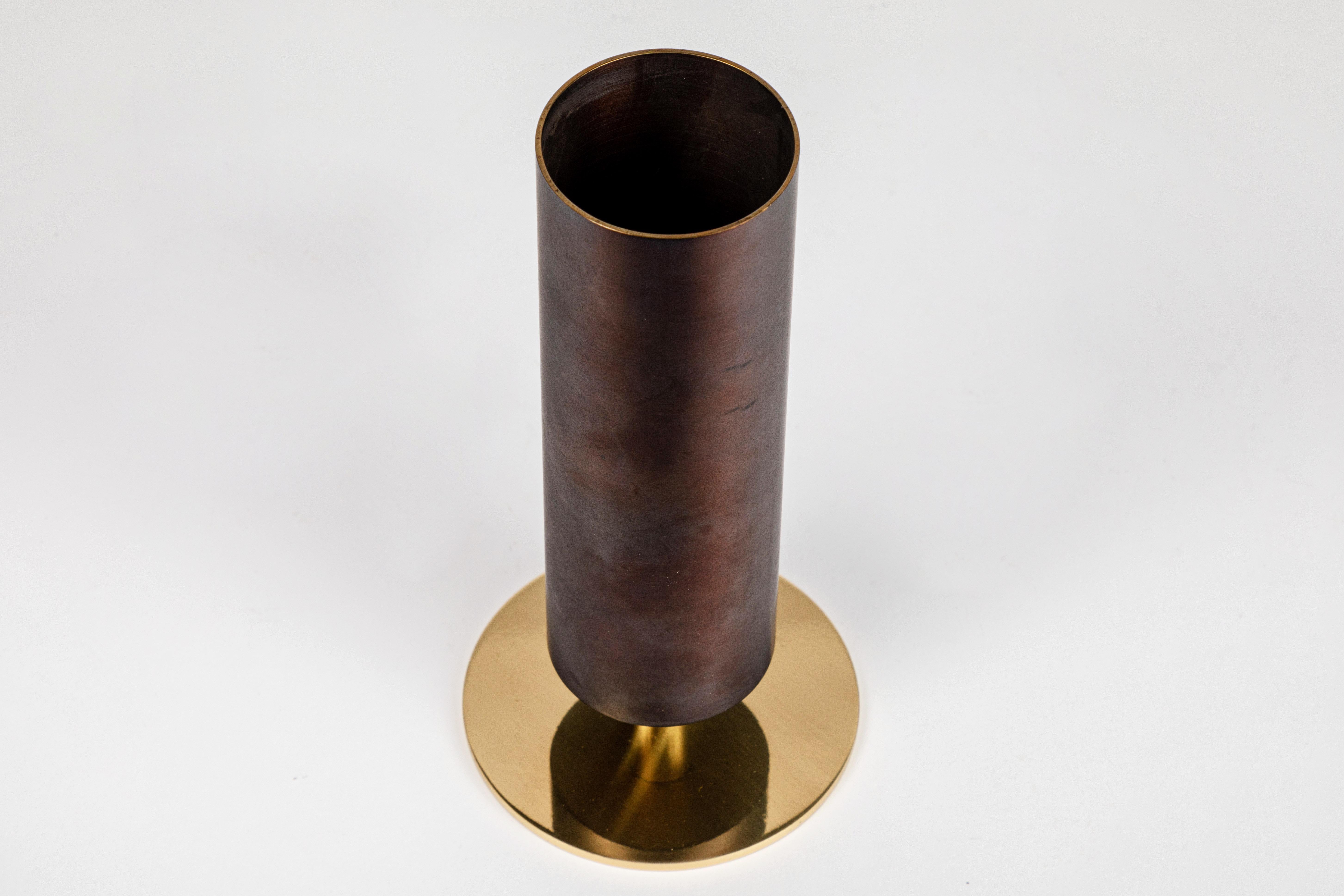 Austriaco Vaso in ottone Carl Auböck modello #7247 in vendita