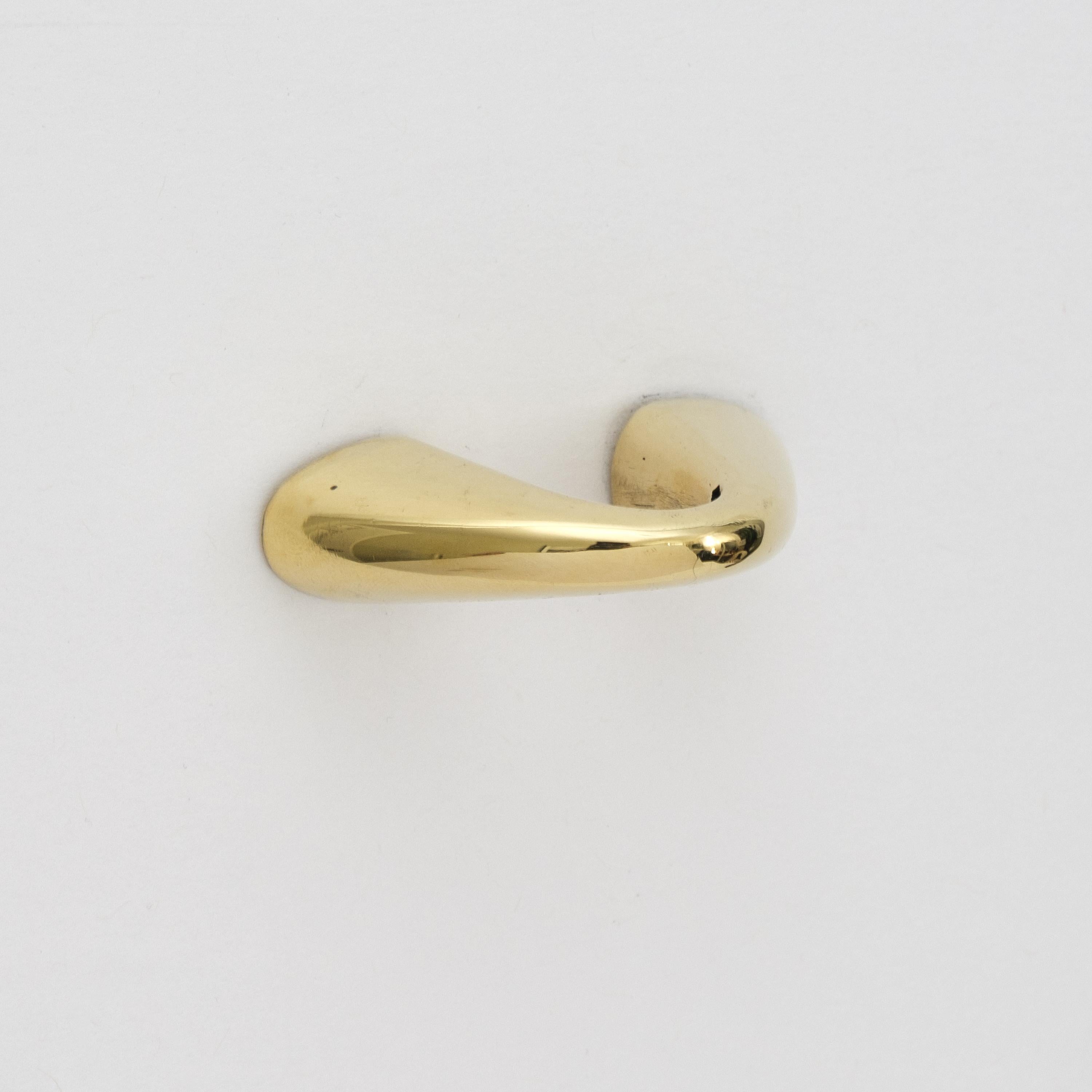 Carl Auböck Model #9031-1 Polished Brass Drawer Pull For Sale 13