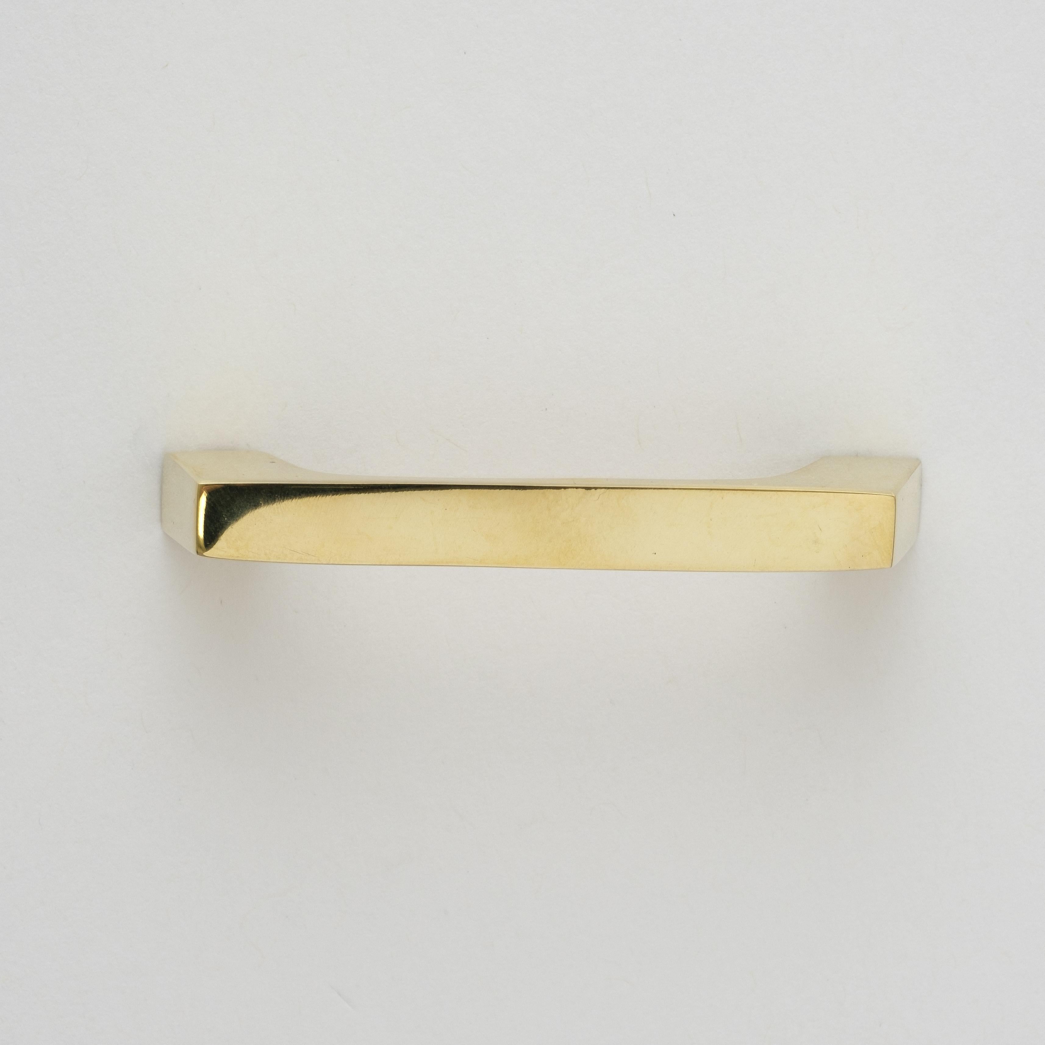 Carl Auböck Model #9035-1 Polished Brass Drawer Pull For Sale 5