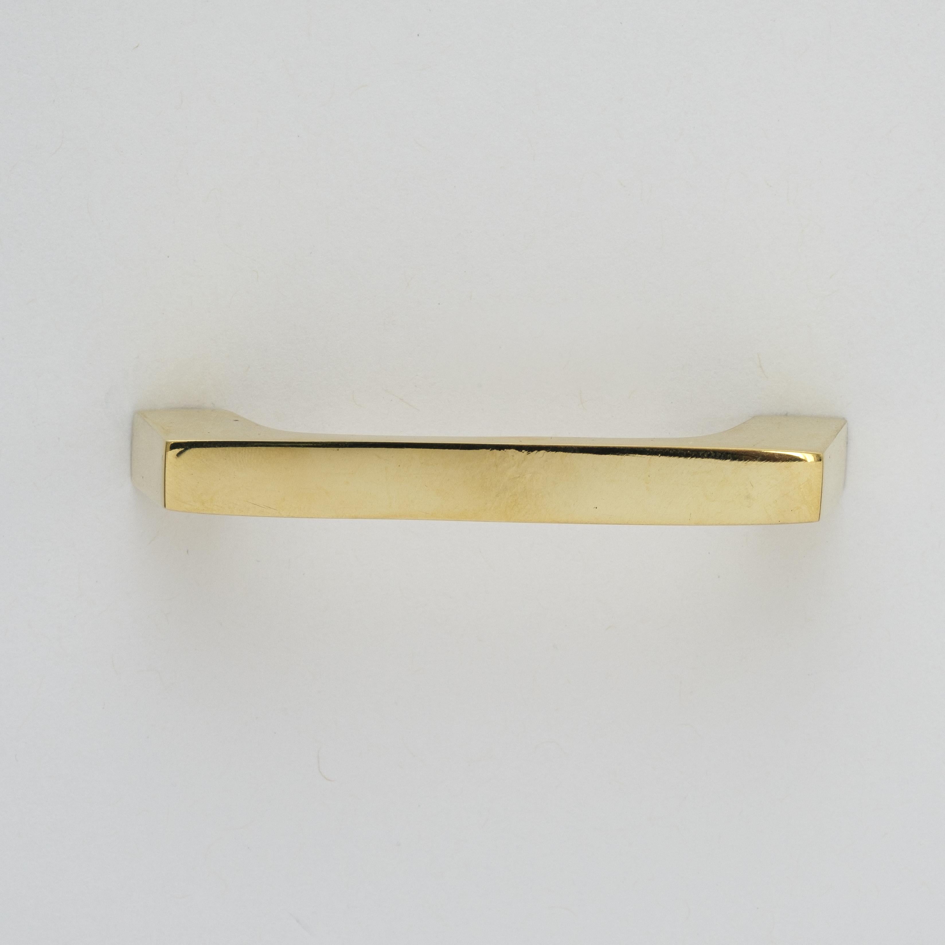 Carl Auböck Model #9035-1 Polished Brass Drawer Pull For Sale 7