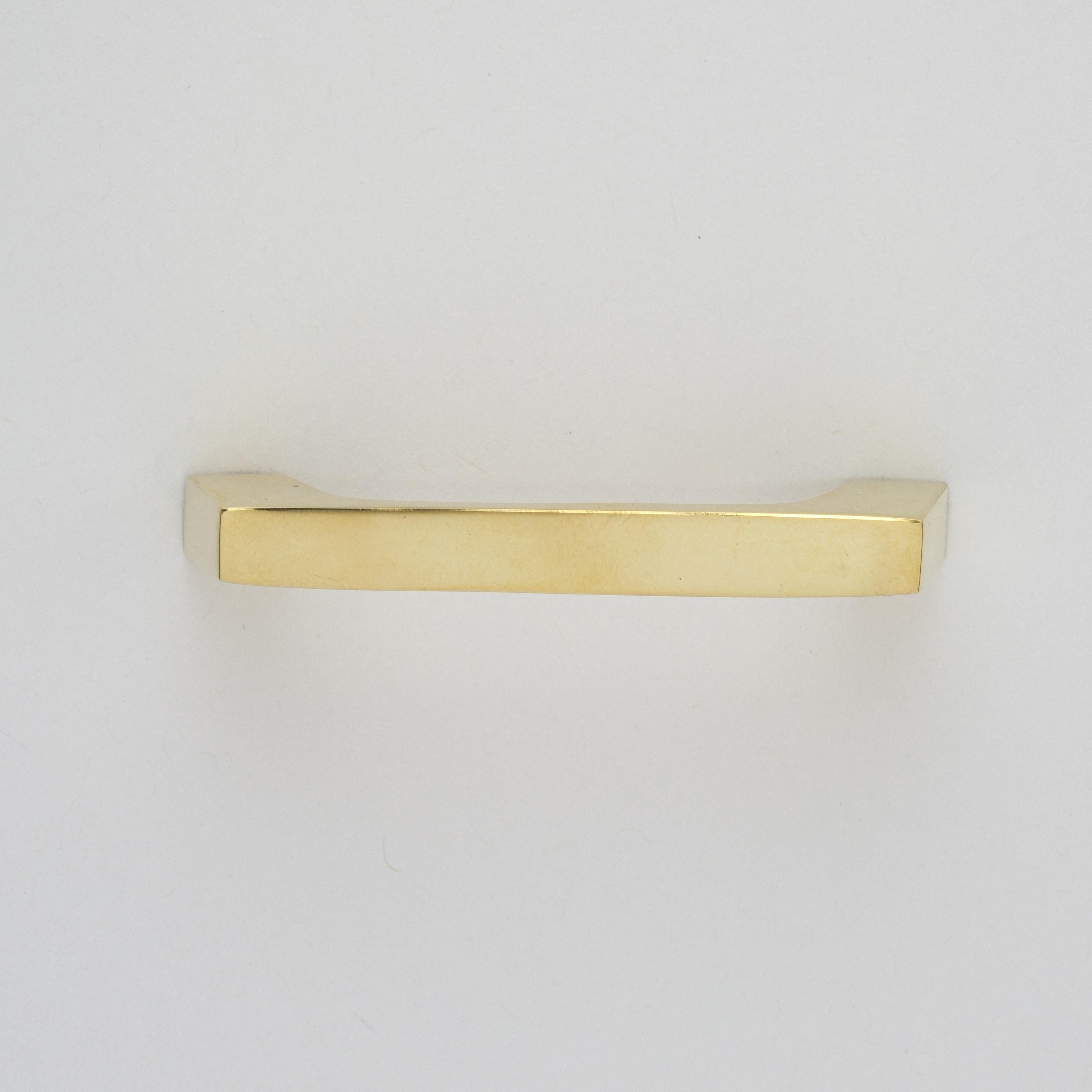 Carl Auböck Model #9035-1 Polished Brass Drawer Pull For Sale 8