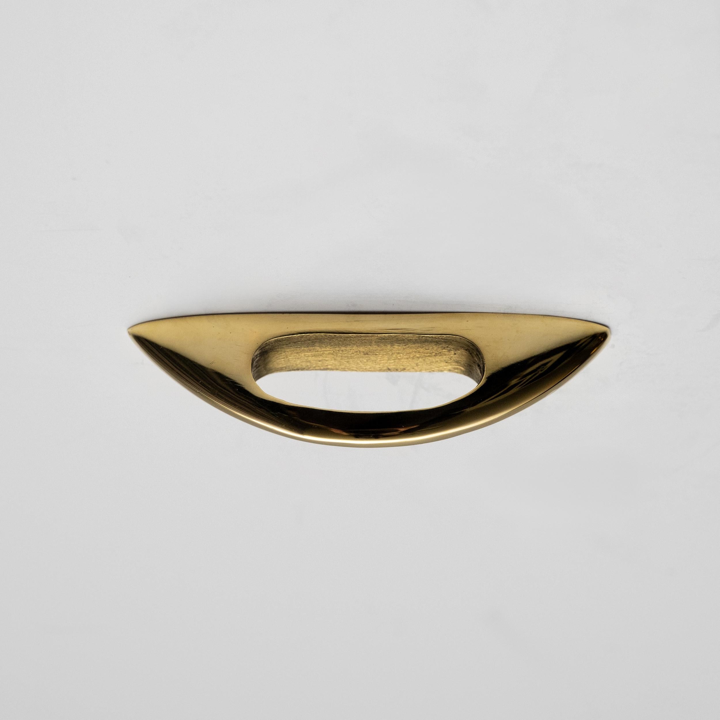 Carl Auböck Model #9037 'Bow' Nickel Drawer Pull For Sale 1