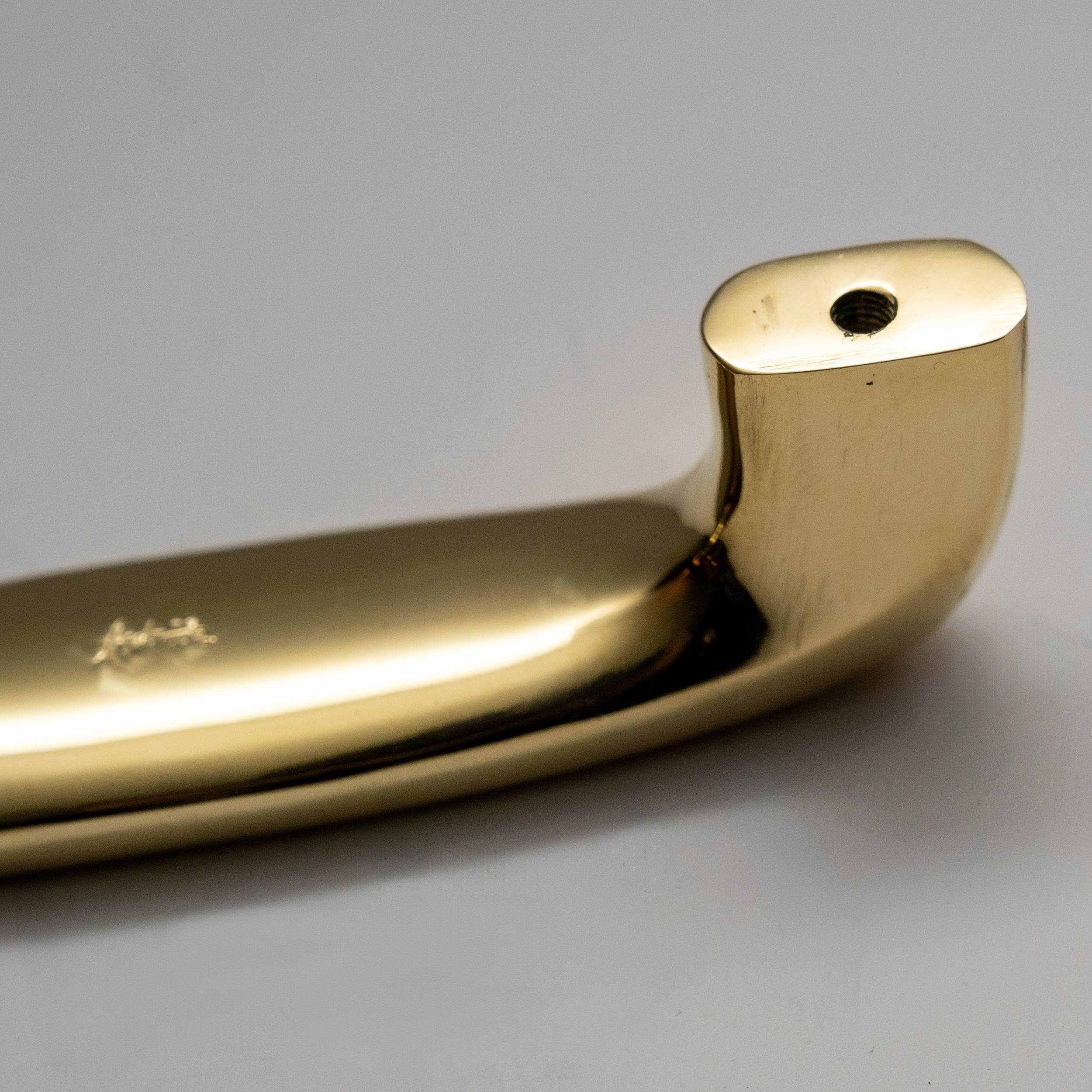 Carl Auböck Model #9050 'Chunky Grip' Nickel Drawer Pull For Sale 1