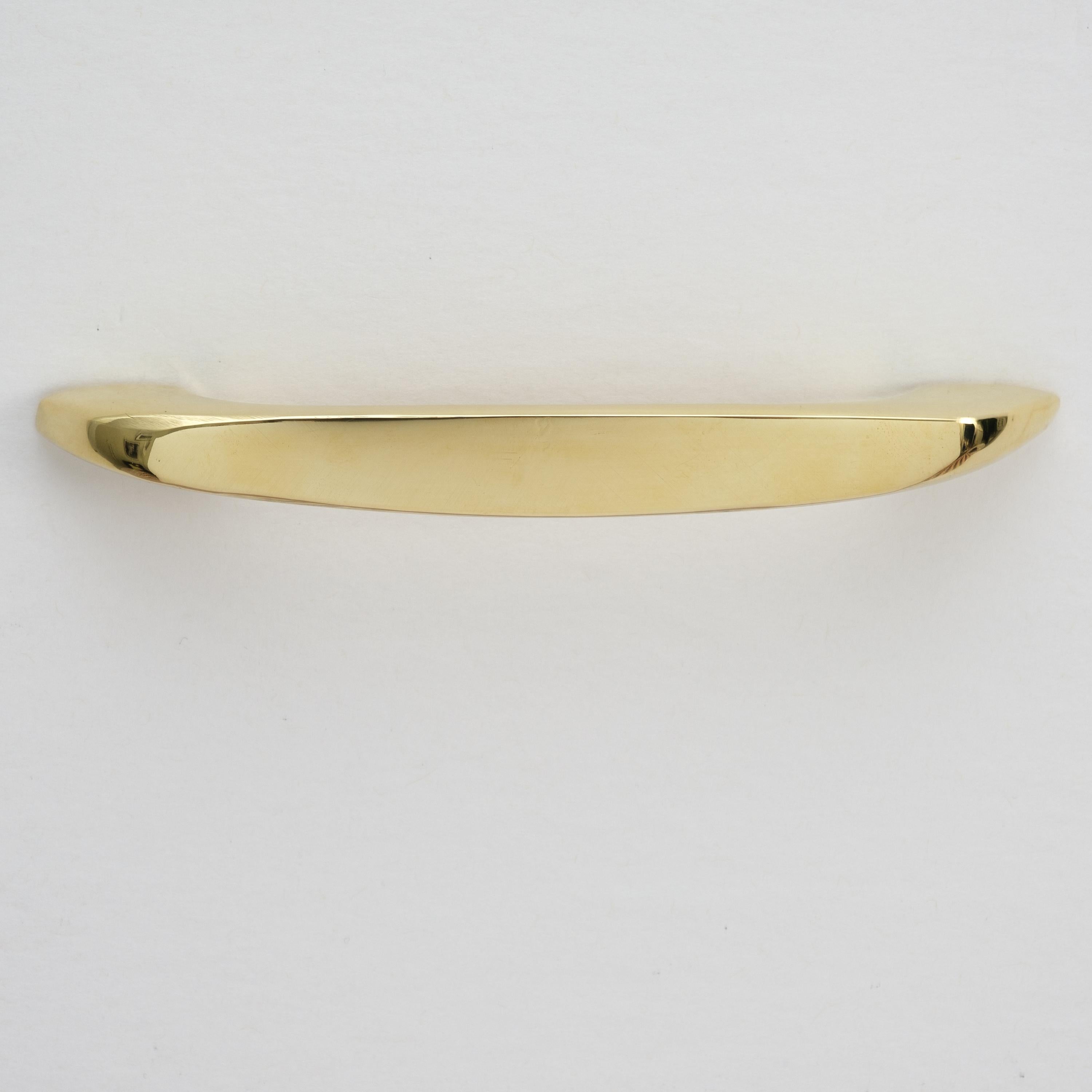 Carl Auböck Model #9063-1 Polished Brass Drawer Pull For Sale 6