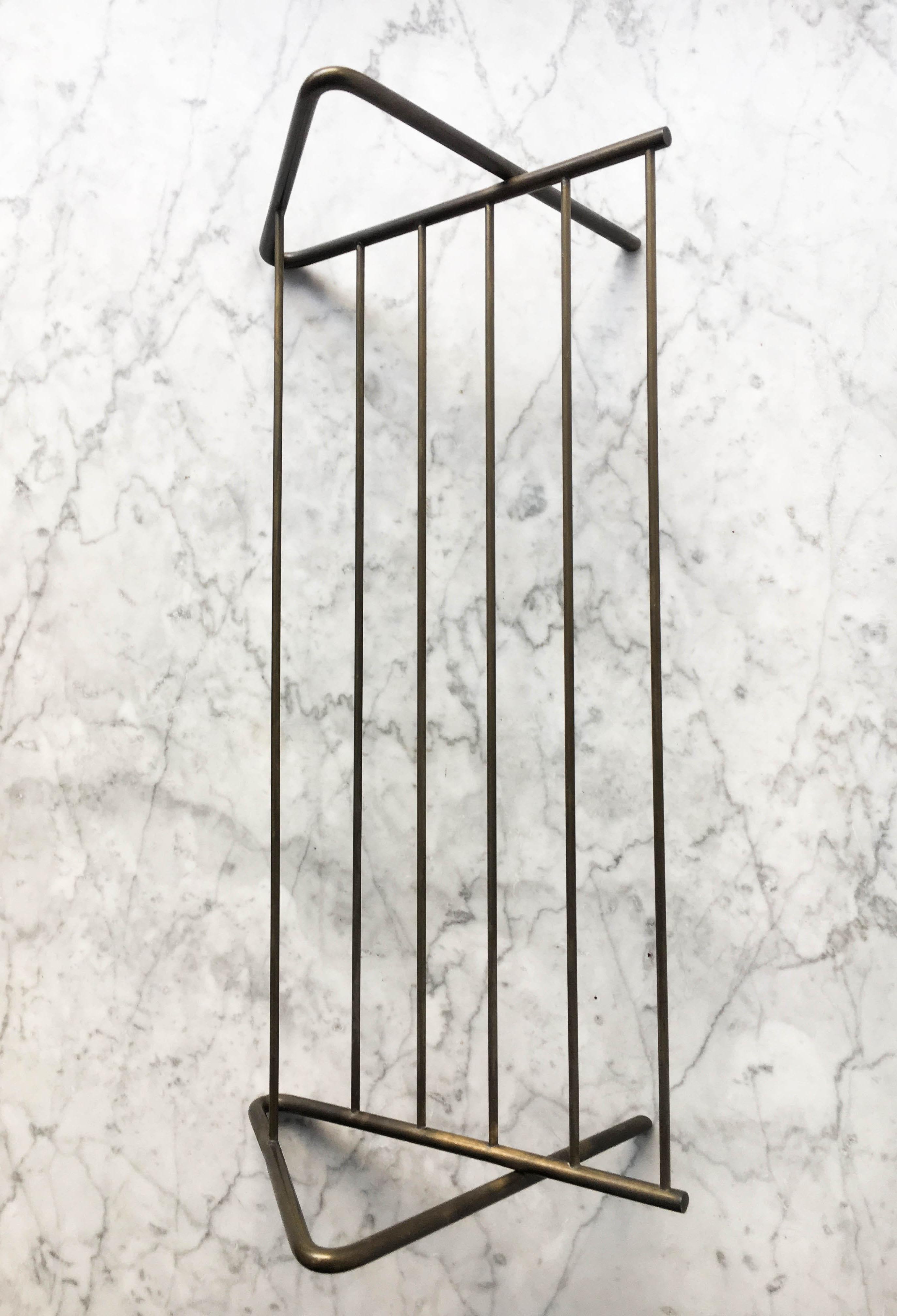 Carl Auböck Modernist Book Stand, Brass, Austria, 1950s For Sale 7