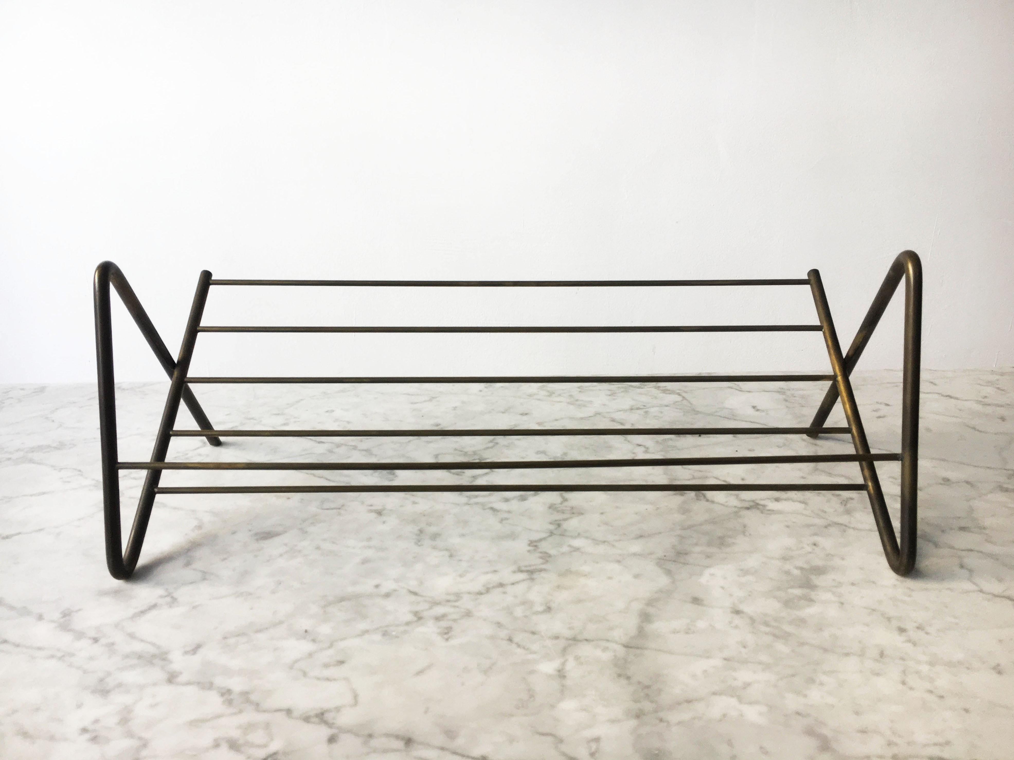 Carl Auböck Modernist Book Stand, Brass, Austria, 1950s For Sale 8
