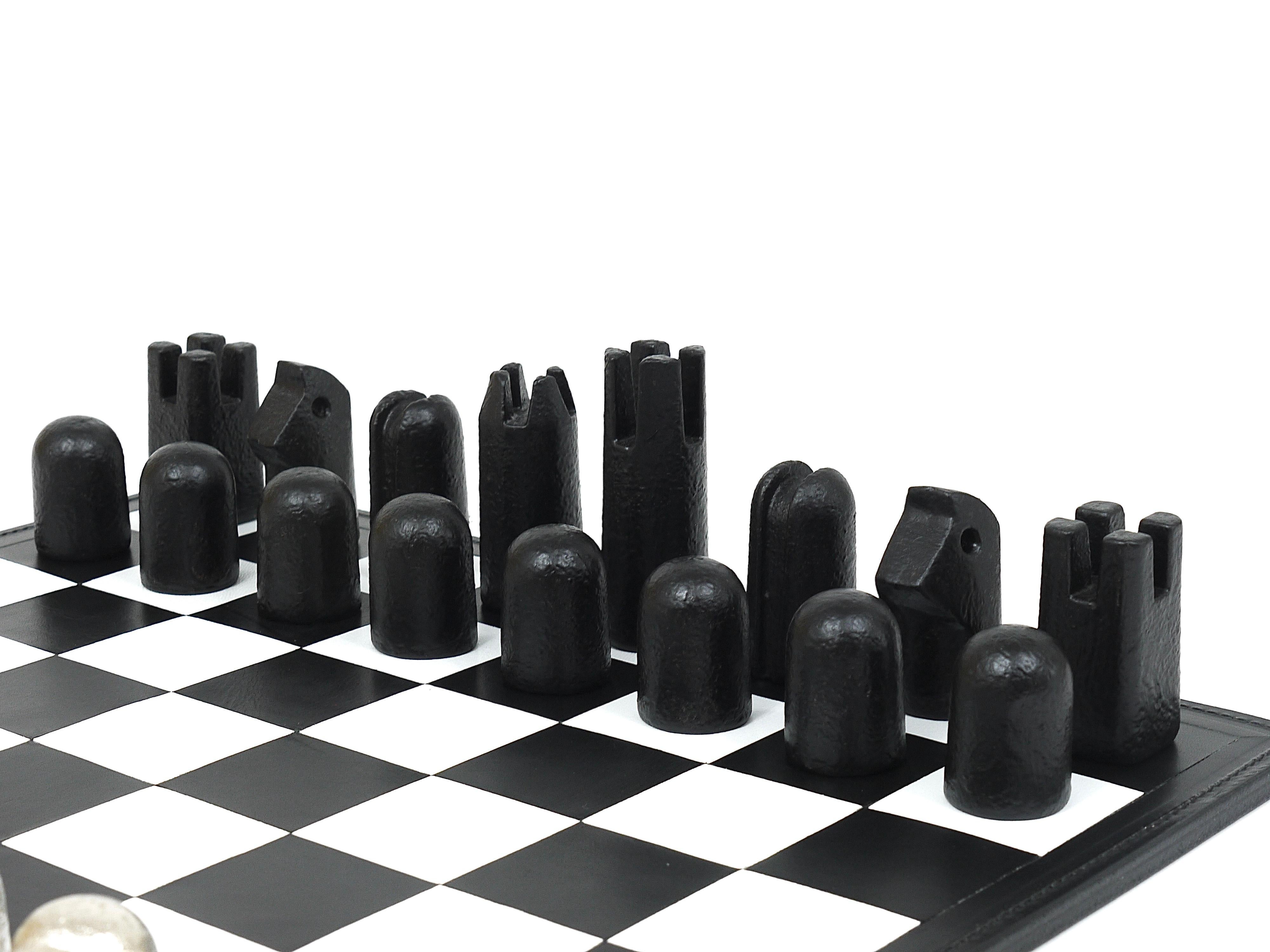 cast iron chess set