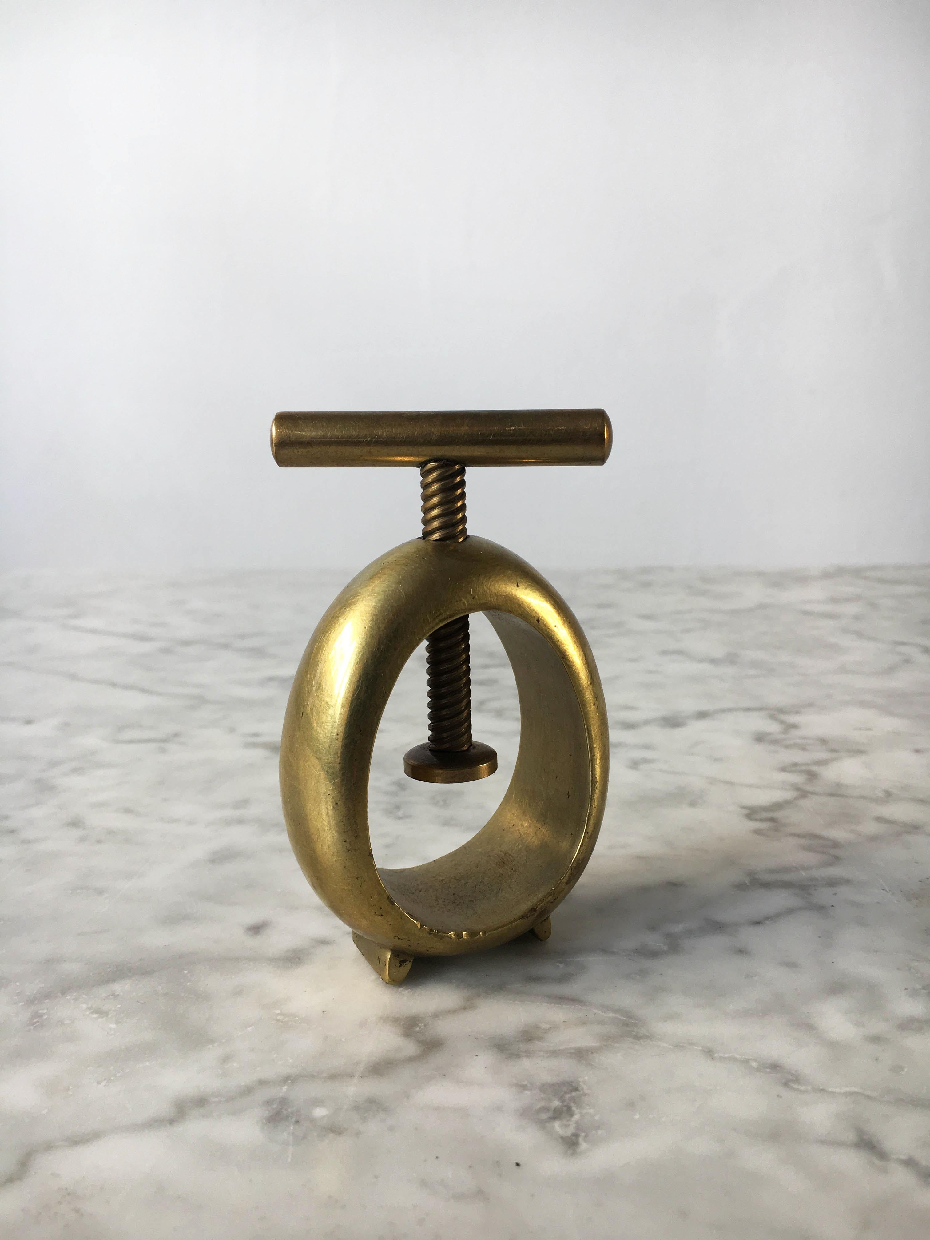 Brass Carl Auböck Modernist Nut Cracker, Austria, 1950s For Sale