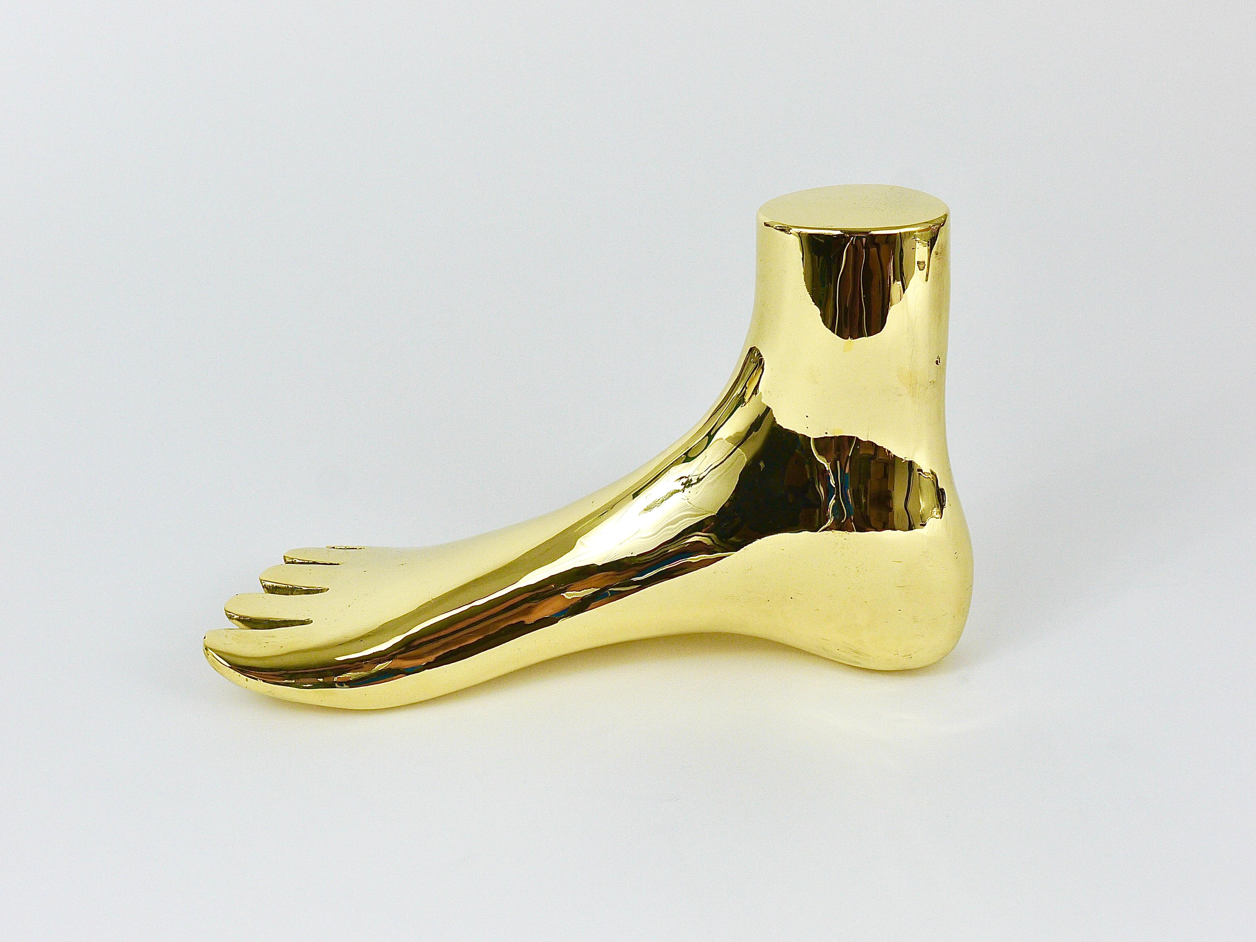 Carl Auböck Monumental Brass Foot Sculpture, Werkstätte Auböck, Austria For Sale 6