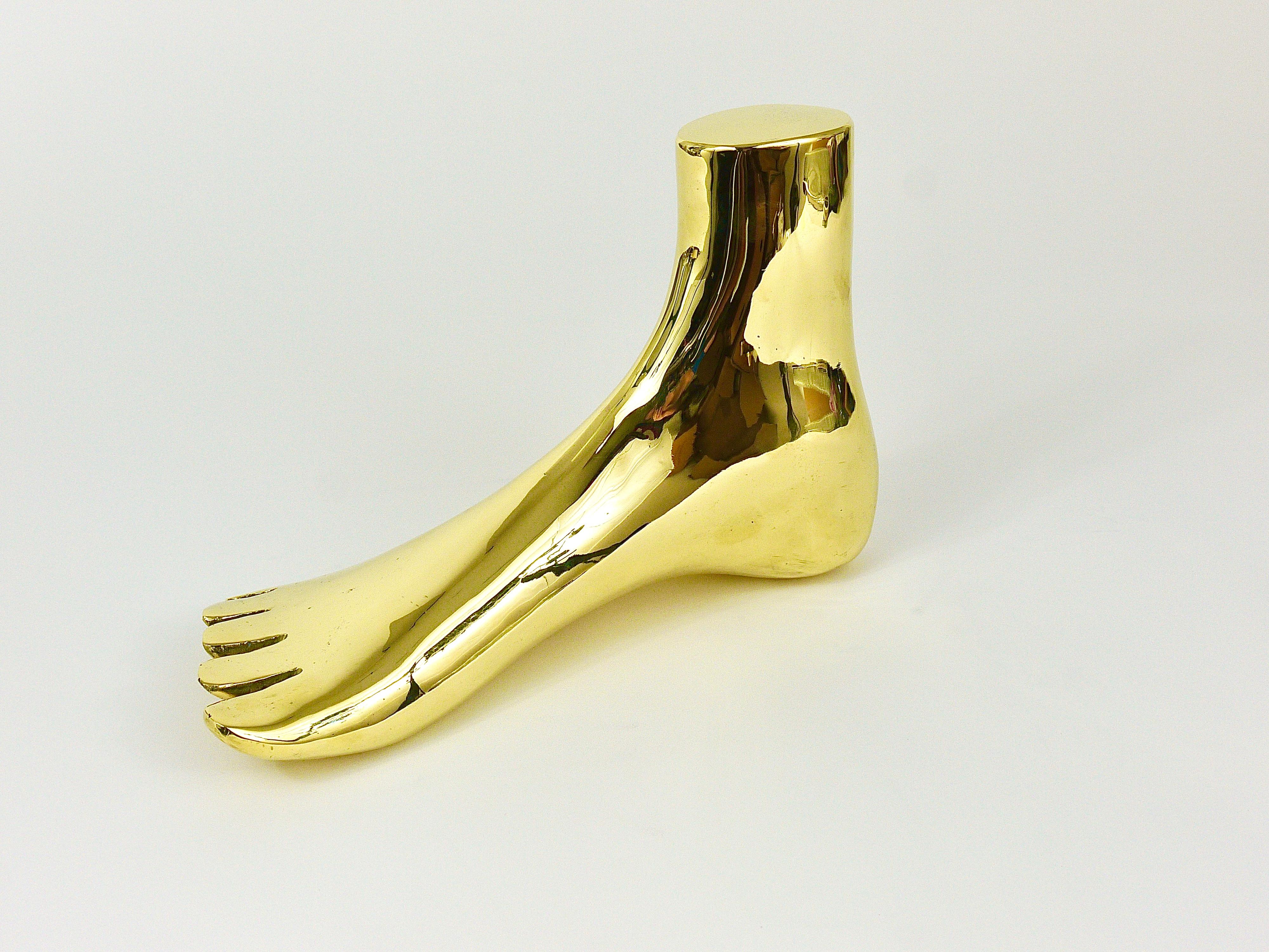 Carl Auböck Monumental Brass Foot Sculpture, Werkstätte Auböck, Austria For Sale 10